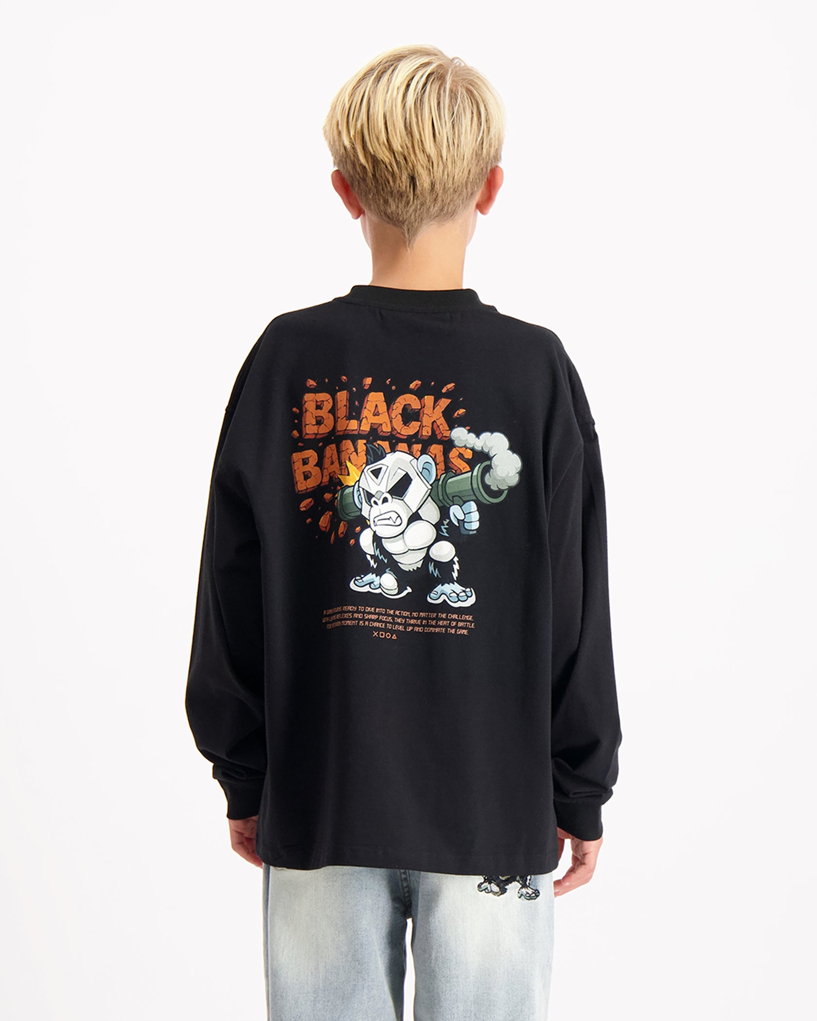 KIDS EXPLODE LONGSLEEVE | Black
