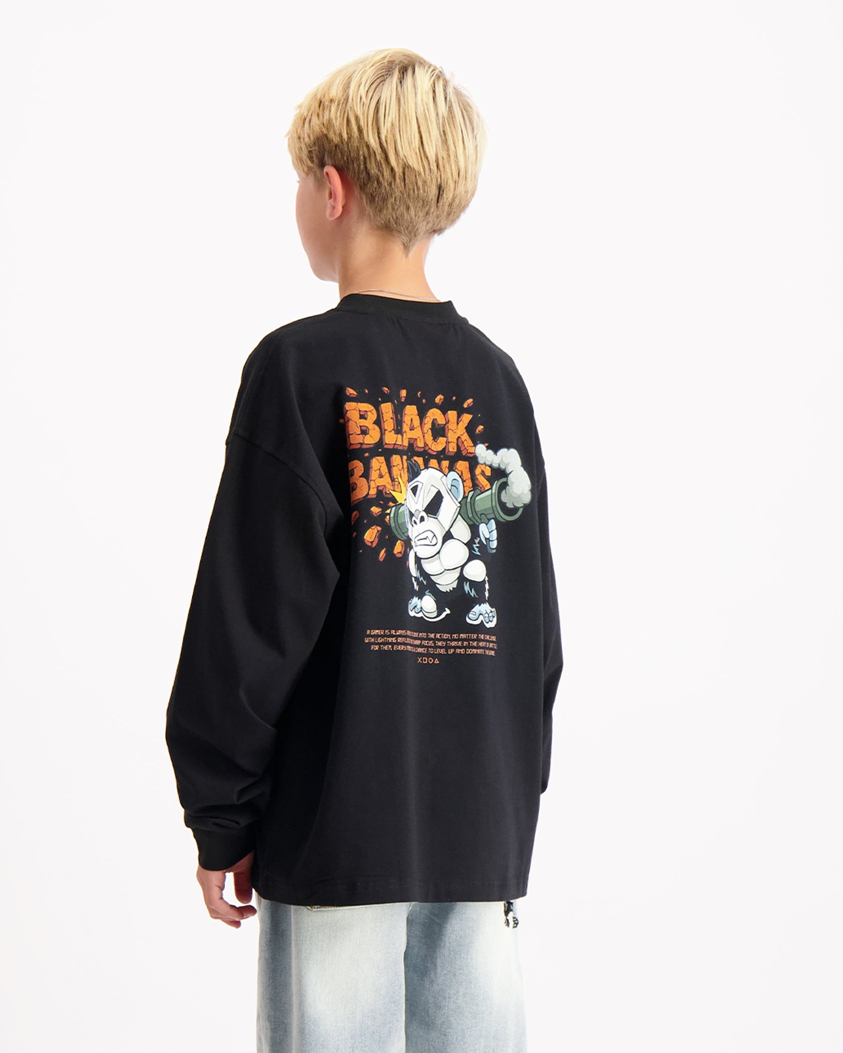 KIDS EXPLODE LONGSLEEVE | Black
