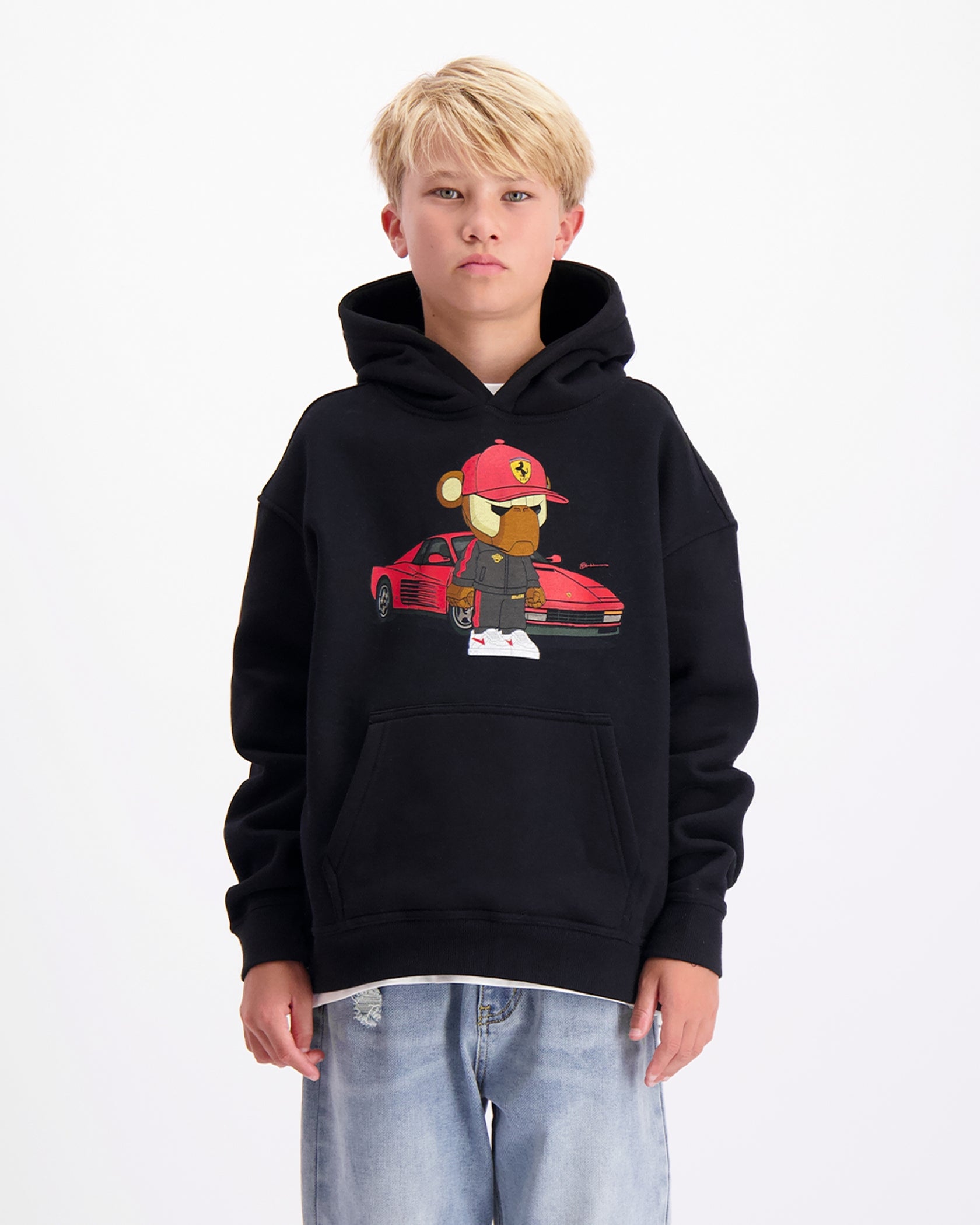 KIDS FEBBARI HOODIE | Black