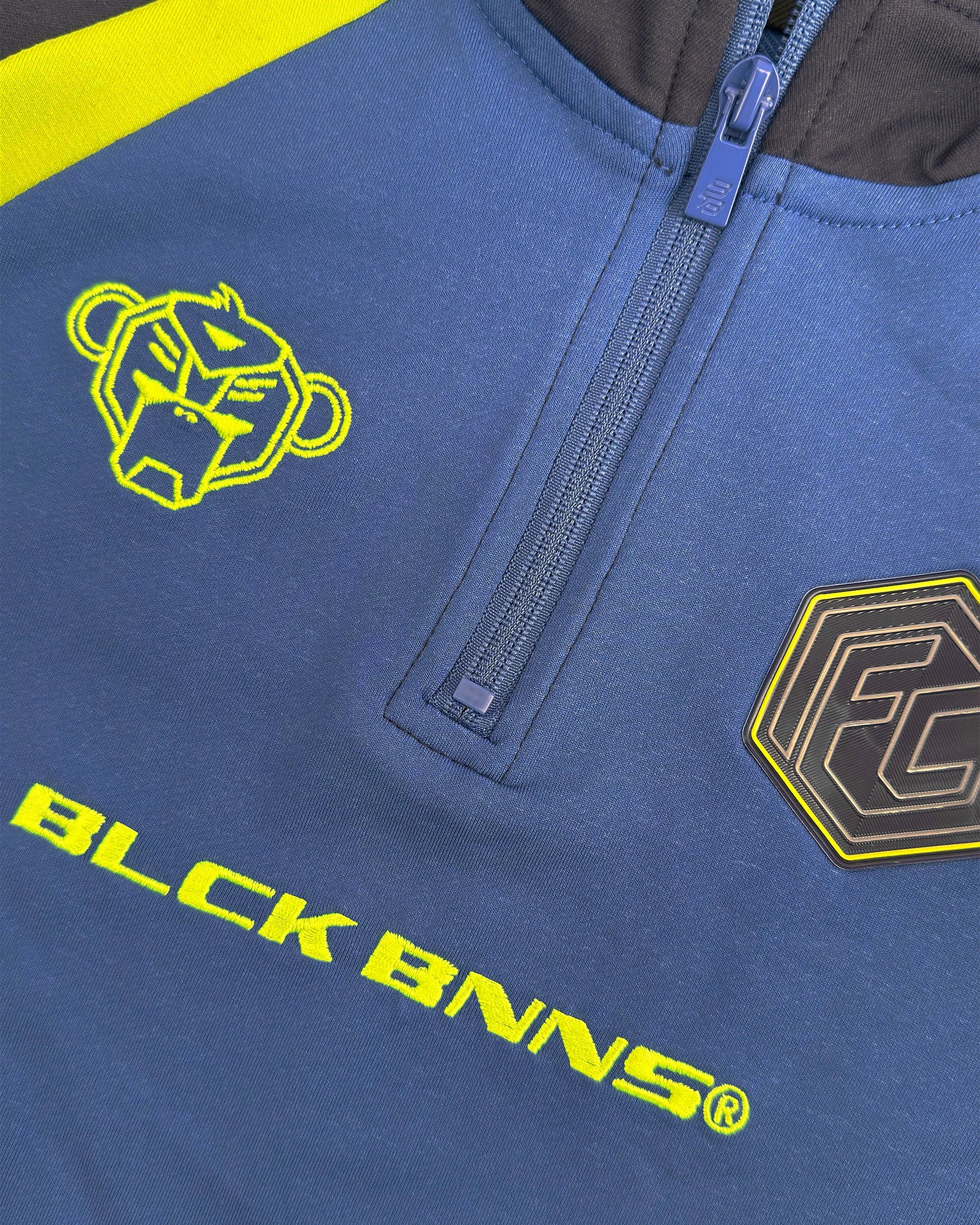 KIDS FOOTBALL TRACKSUIT | Navy/Lime