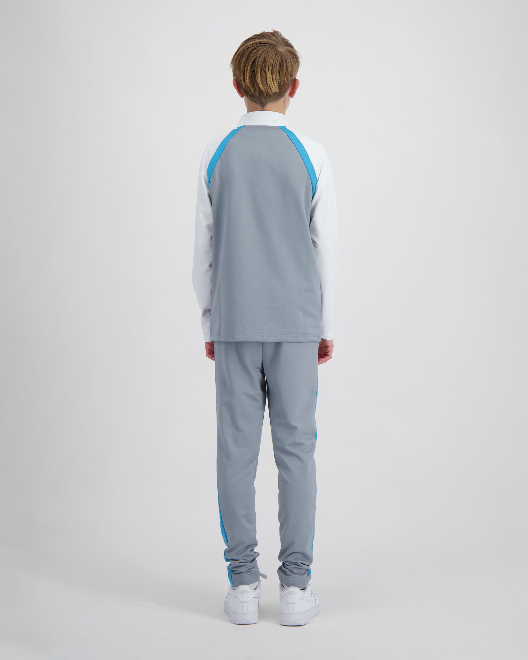 KIDS FOOTBALL TRACKSUIT | Grey/white