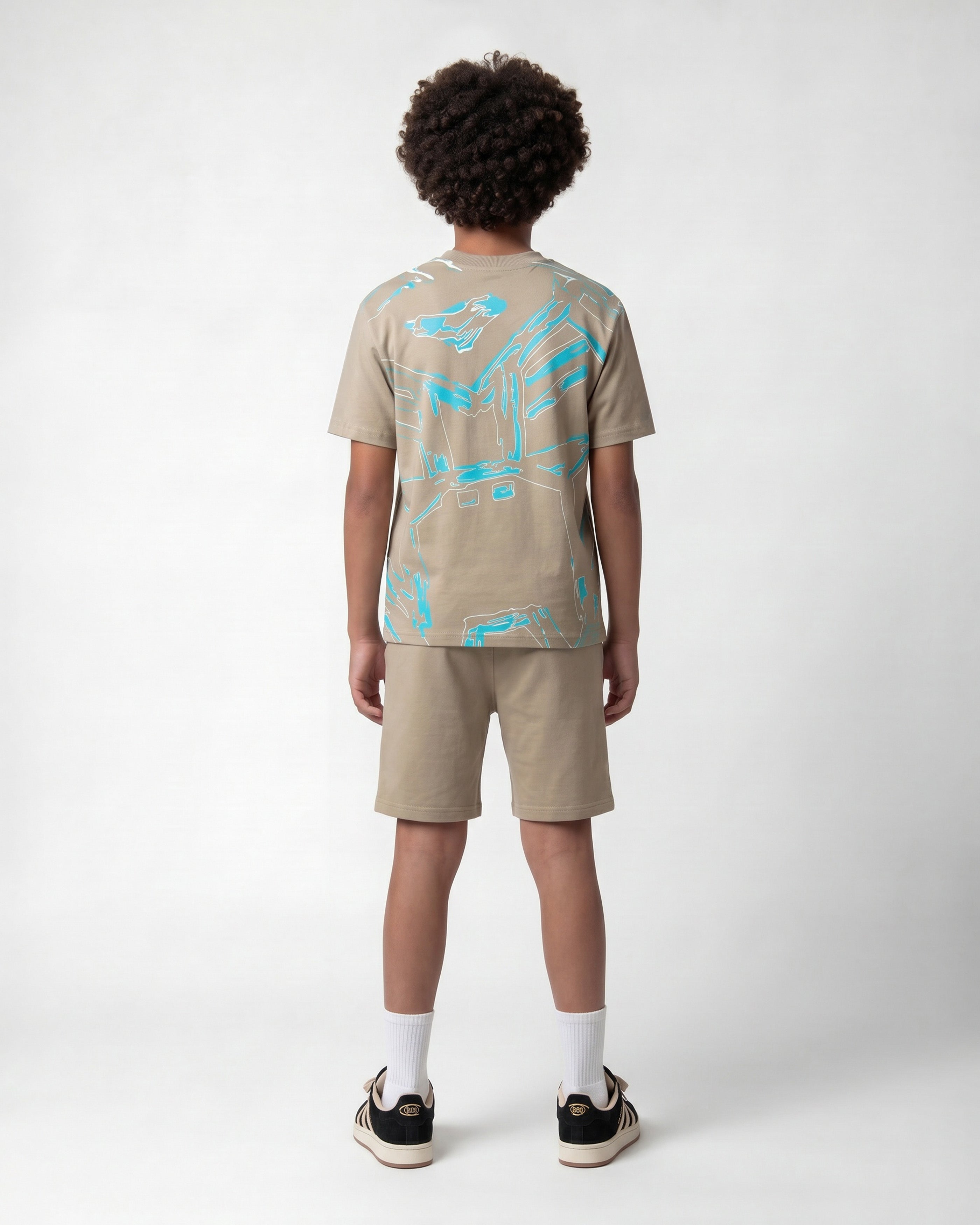 KIDS HUGE SKETCH TWINSET | Sand
