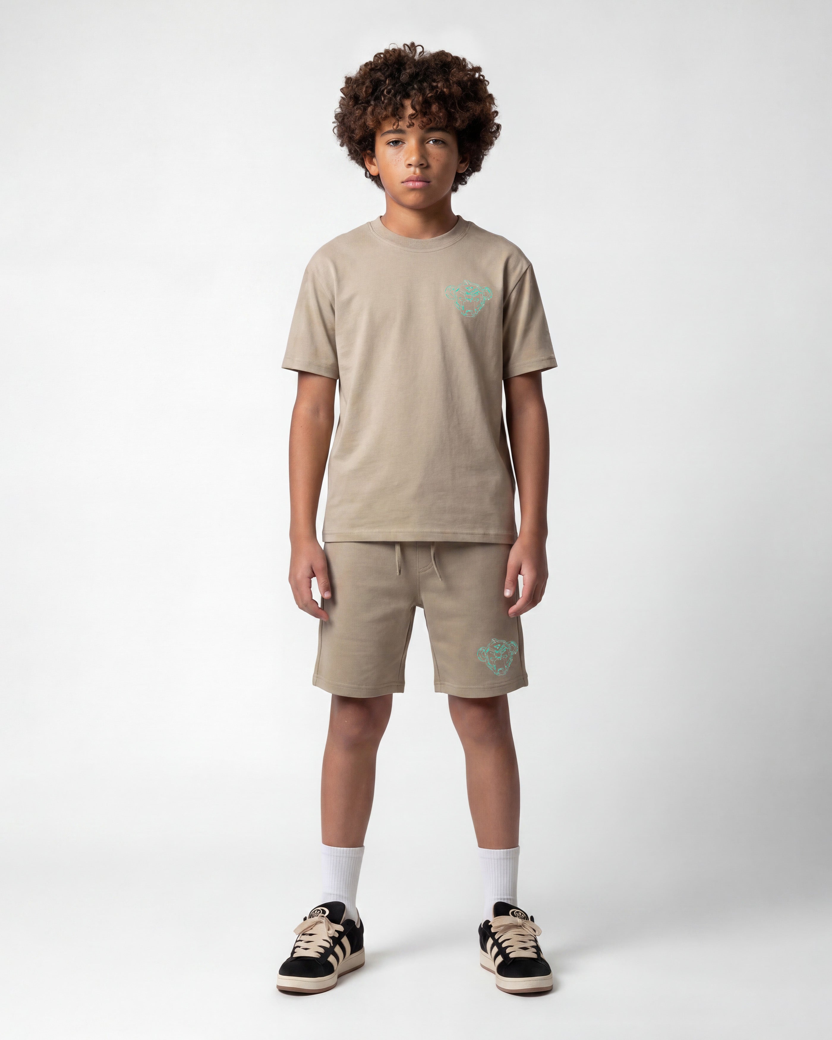KIDS HUGE SKETCH TWINSET | Sand