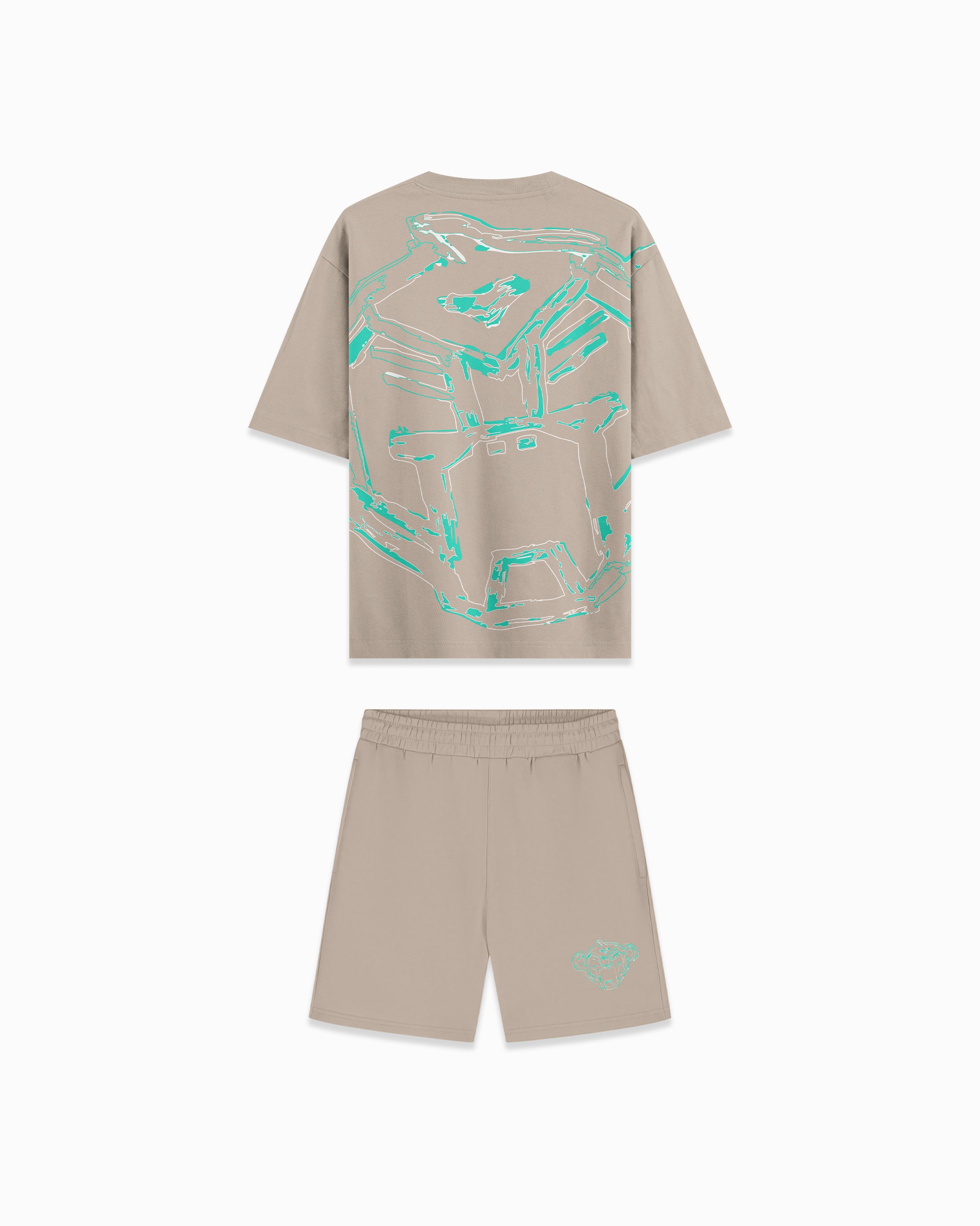 KINDEREN REUSACHTIGE TWINSET  Zand