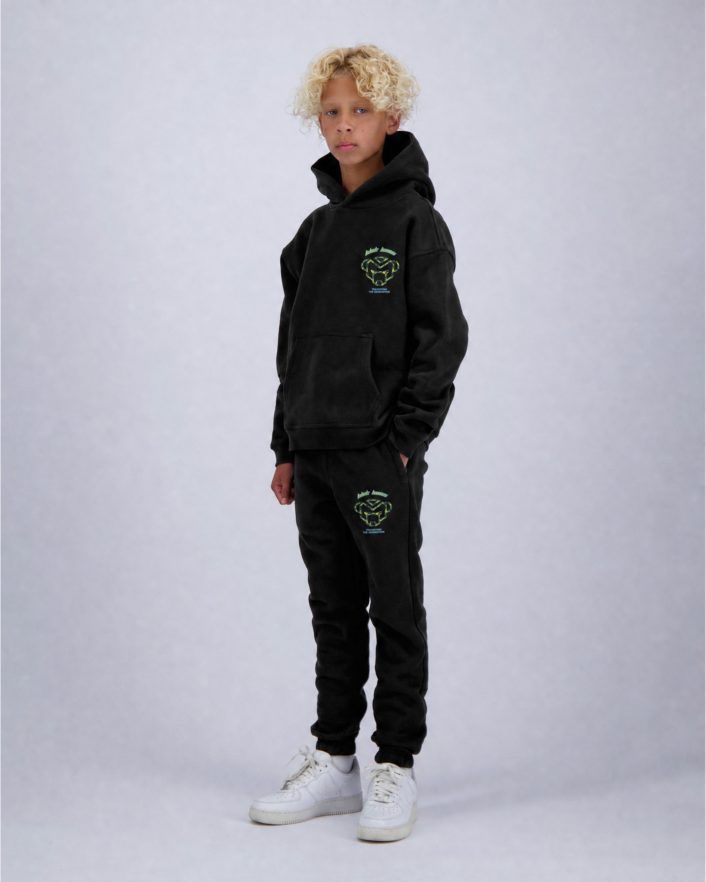 KIDS HUGE SKETCH SWEATSUIT | Black