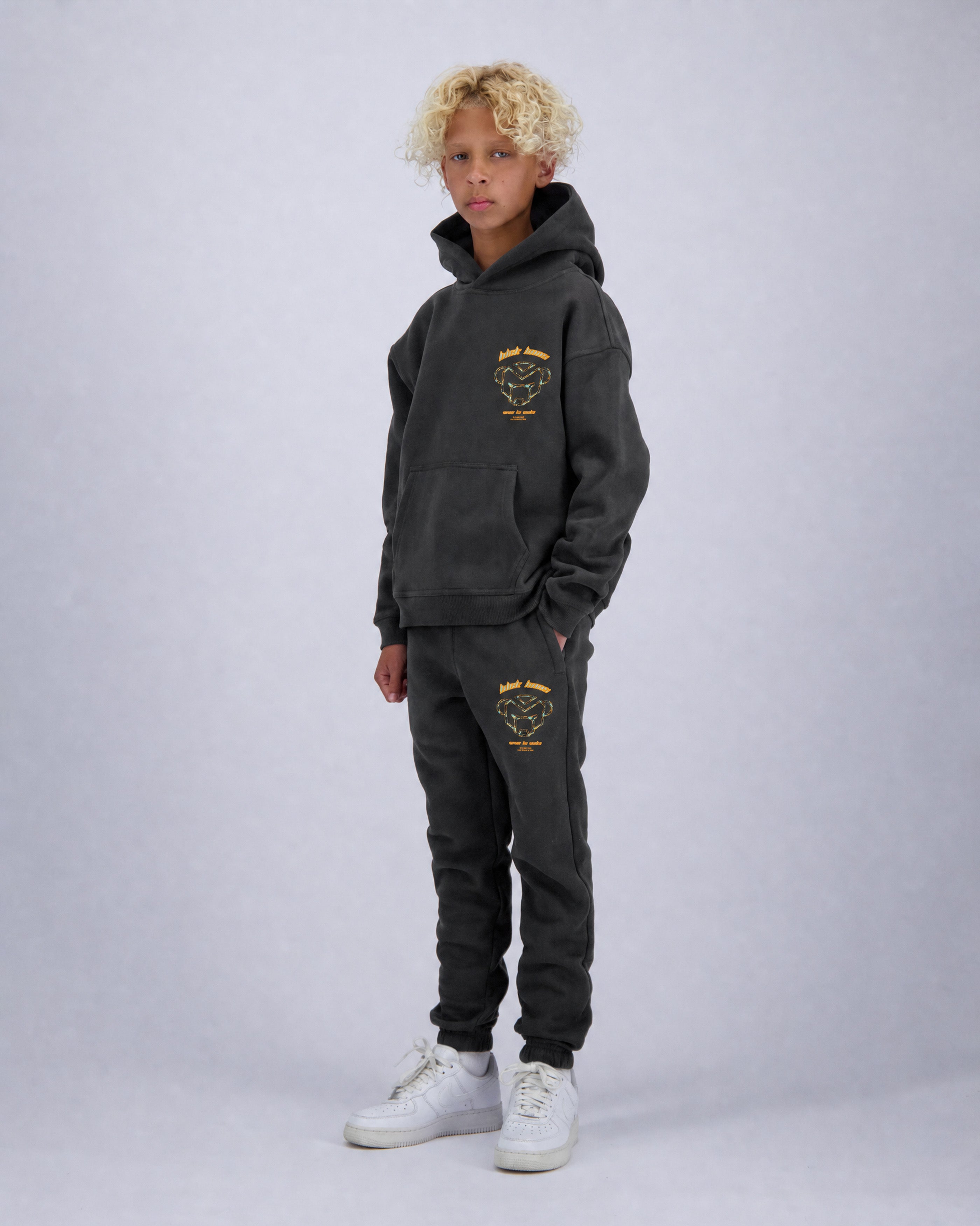 KIDS HUGE SKETCH SWEATSUIT | Charcoal