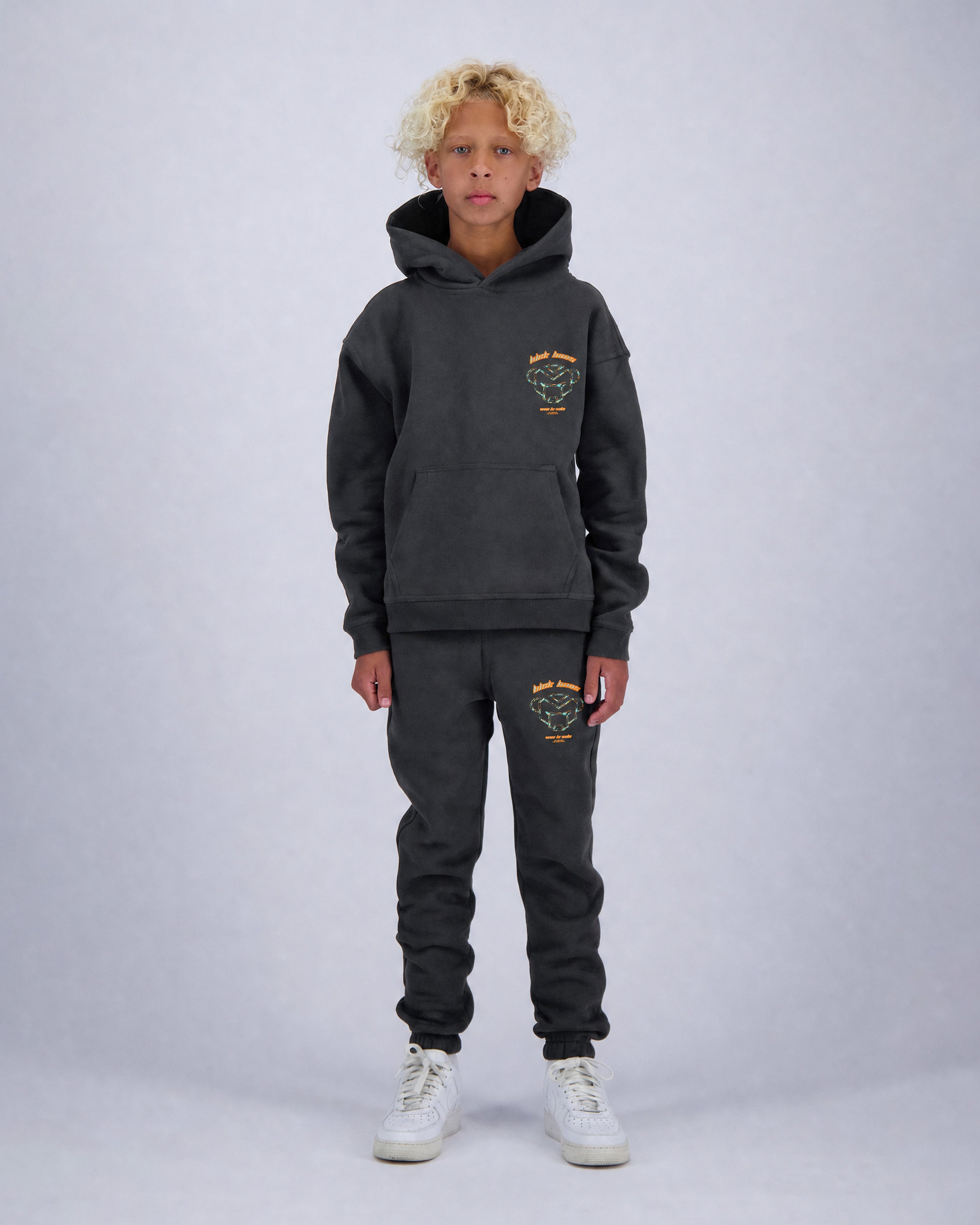 KIDS HUGE SKETCH SWEATSUIT | Charcoal