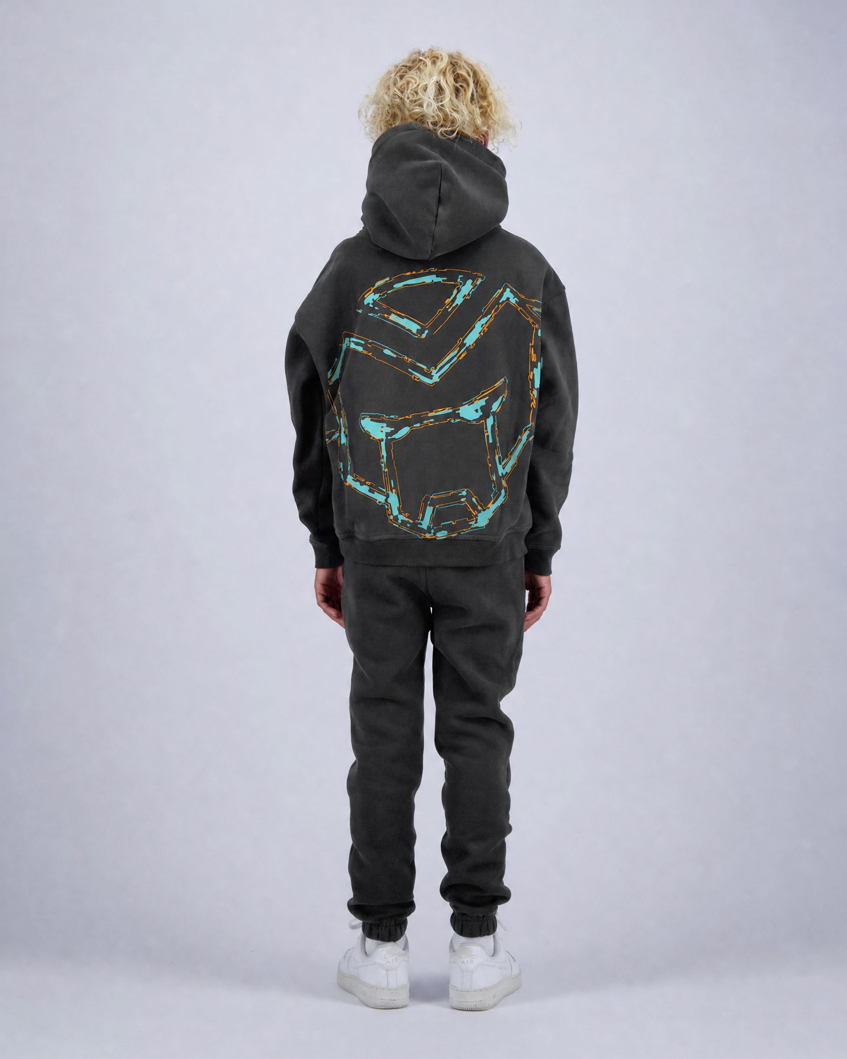 KIDS HUGE SKETCH SWEATSUIT | Charcoal