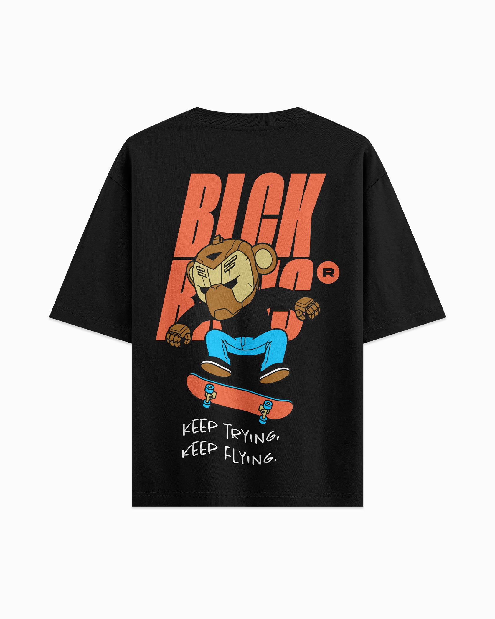 KIDS KEEP FLYING T-SHIRT | Schwarz