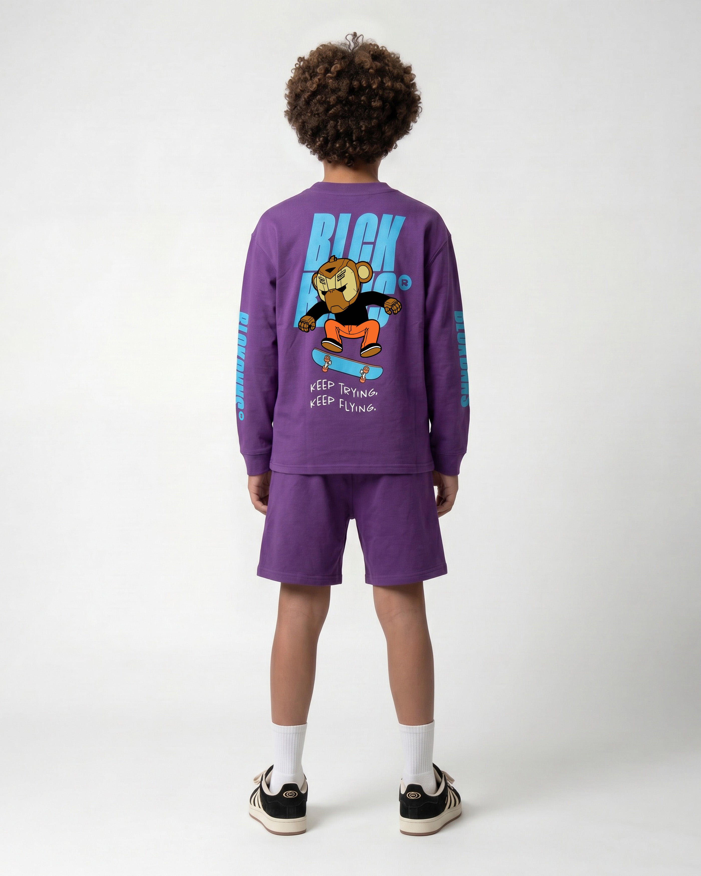 KIDS KEEP FLYING TWINSET | Purple