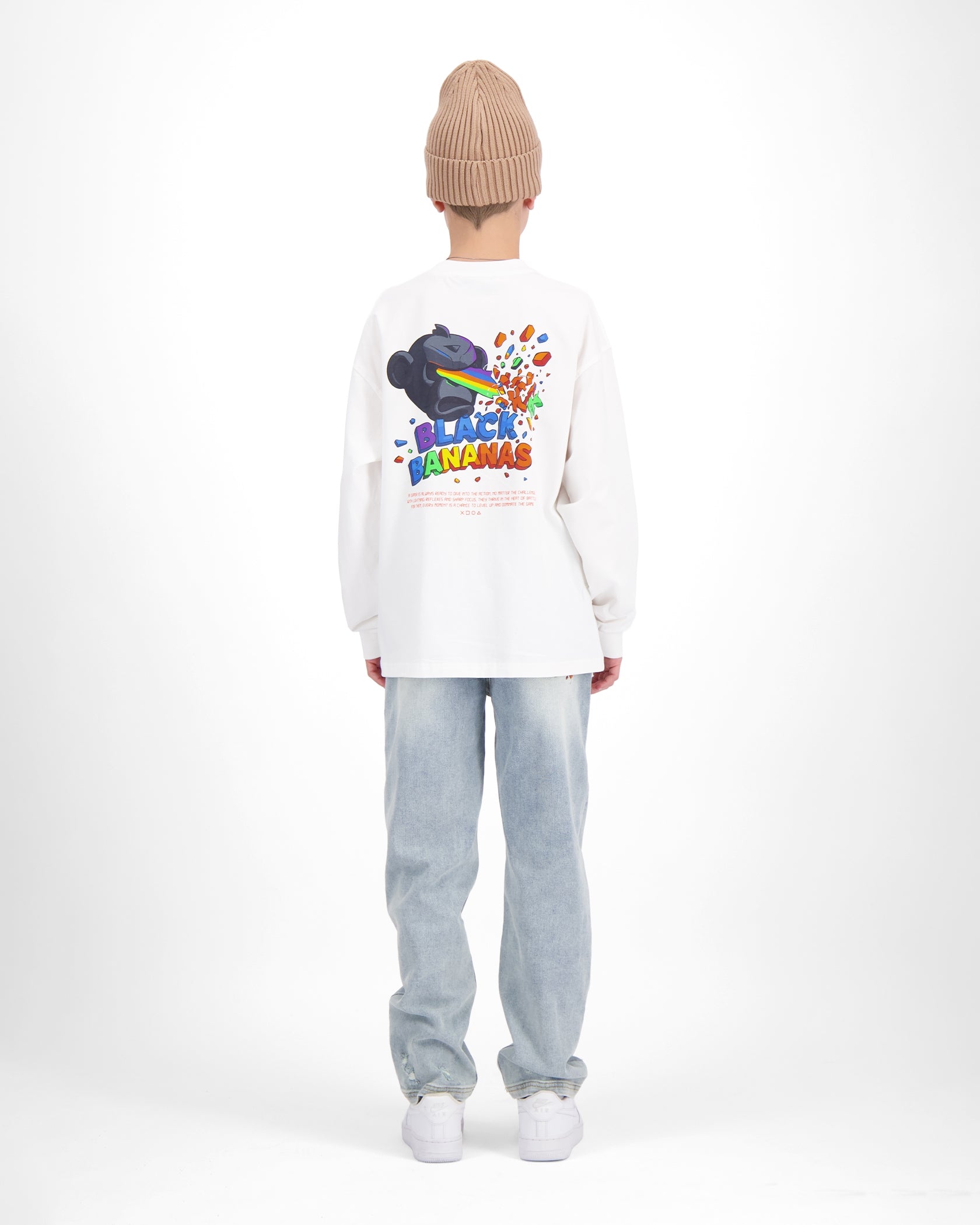 KIDS LASER LONGSLEEVE | White