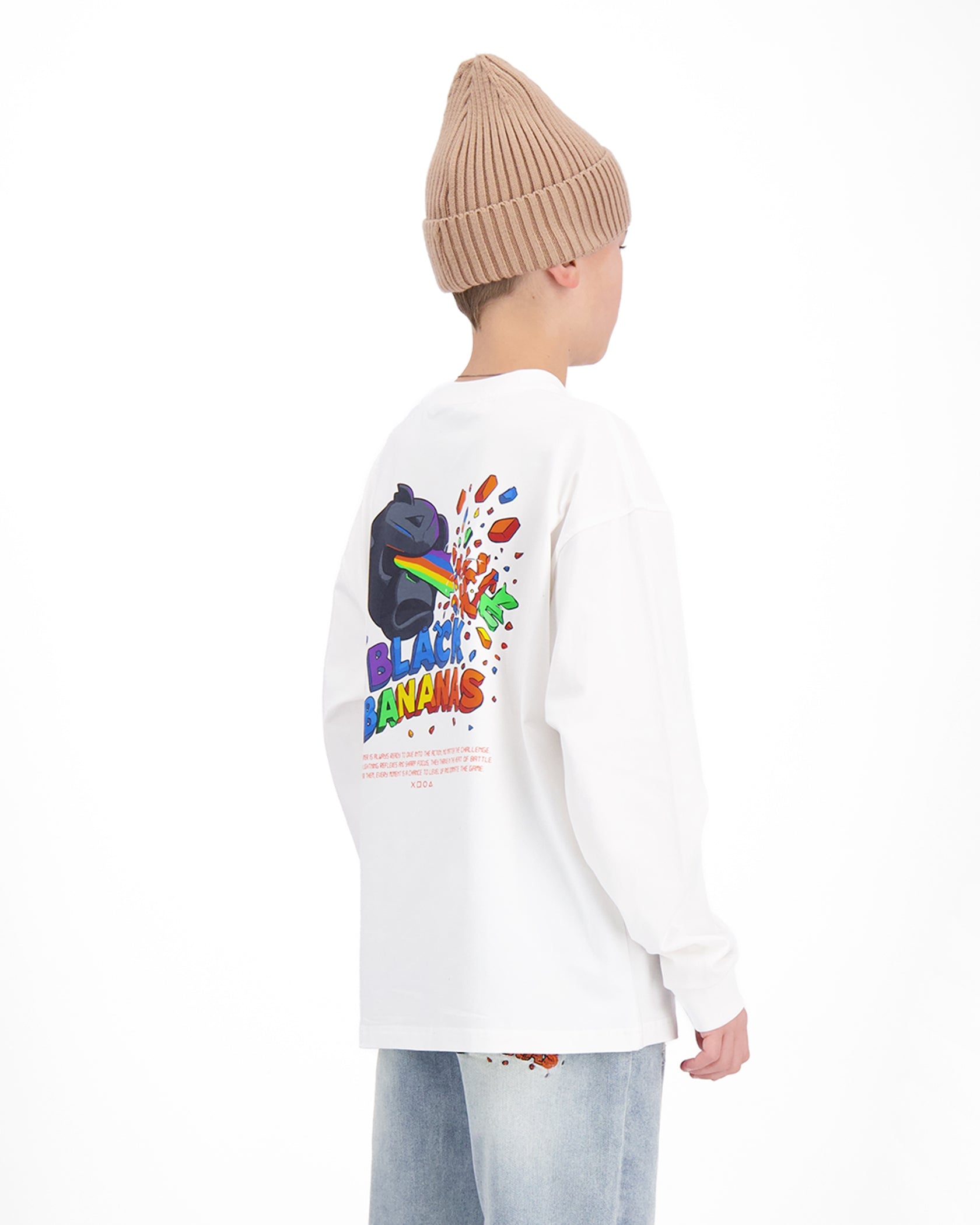 KIDS LASER LONGSLEEVE | White