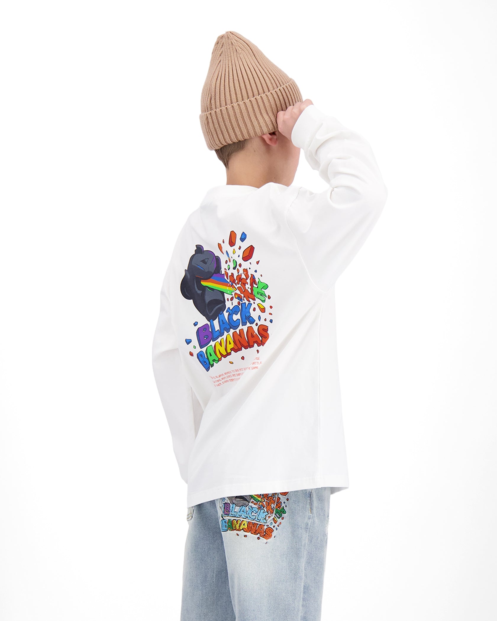 KIDS LASER LONGSLEEVE | White