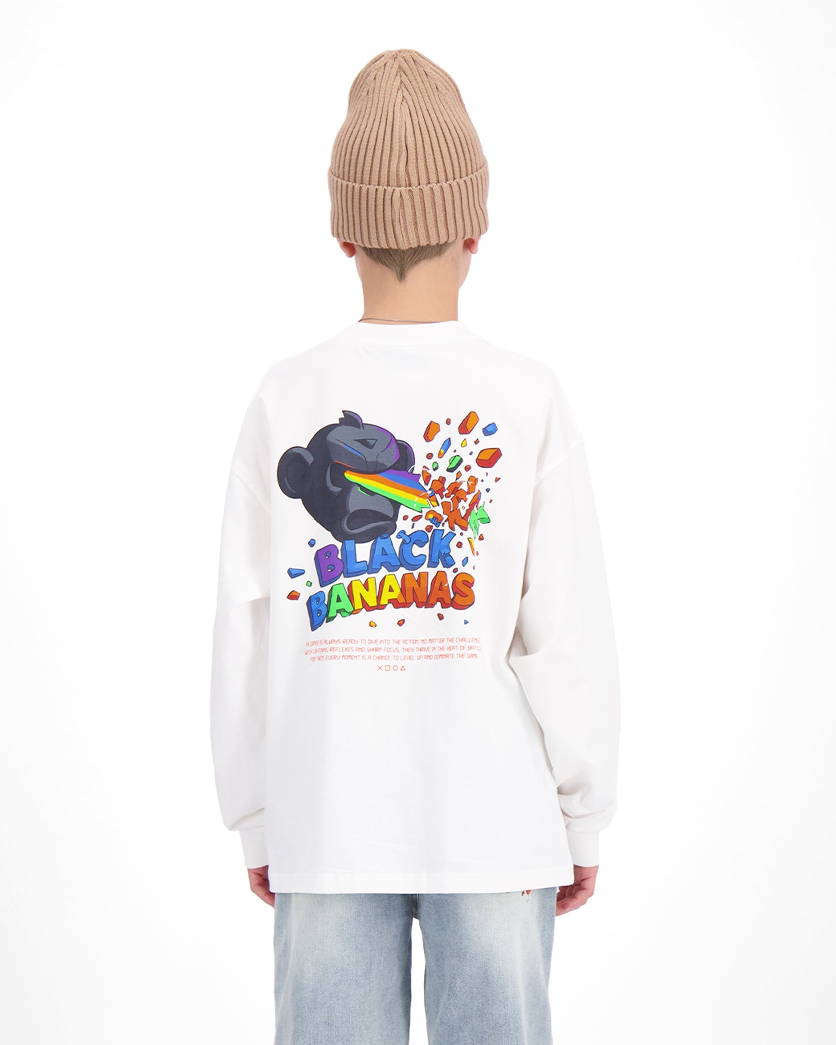 KIDS LASER LONGSLEEVE | White