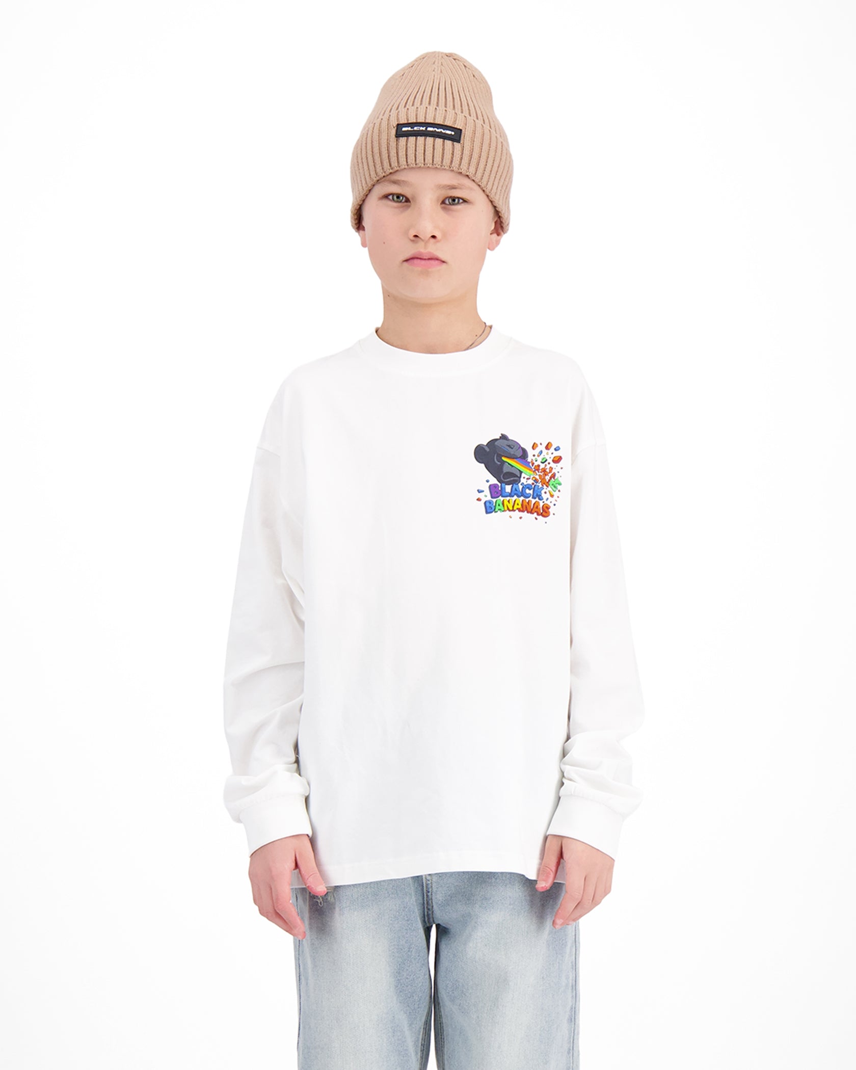 KIDS LASER LONGSLEEVE | White