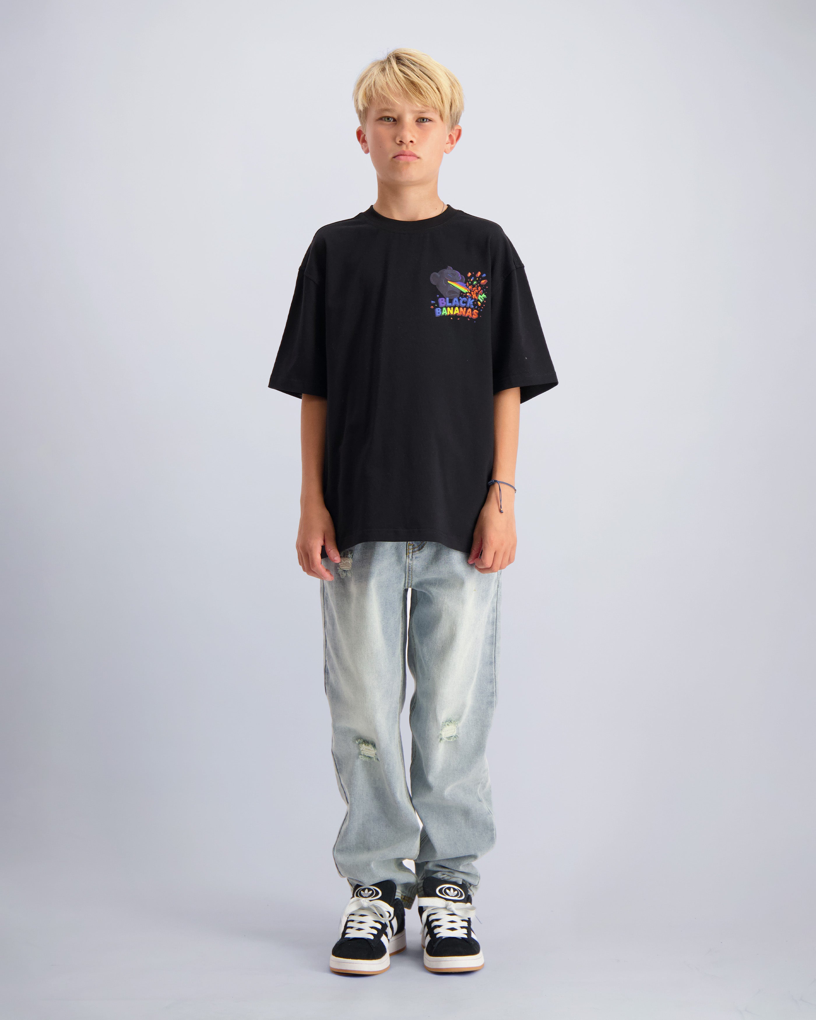 CAMISETA KIDS LASER | Negra