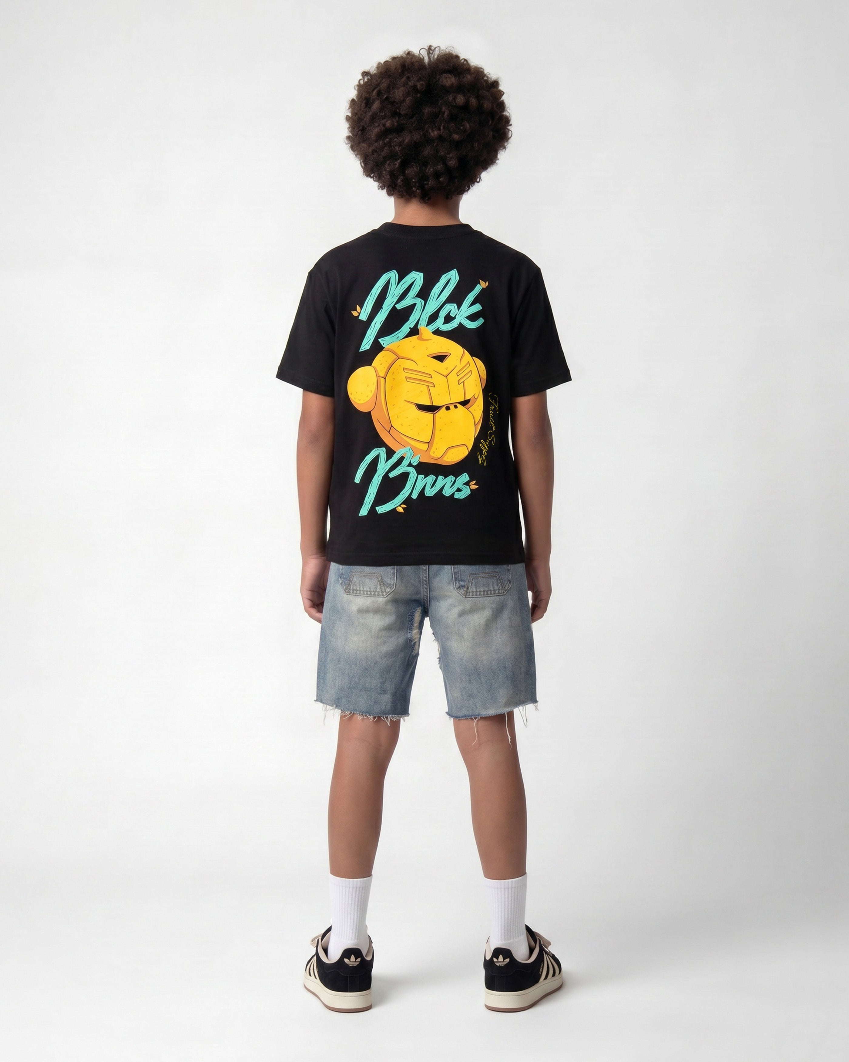 KIDS LEMON JUICE T-SHIRT | Black