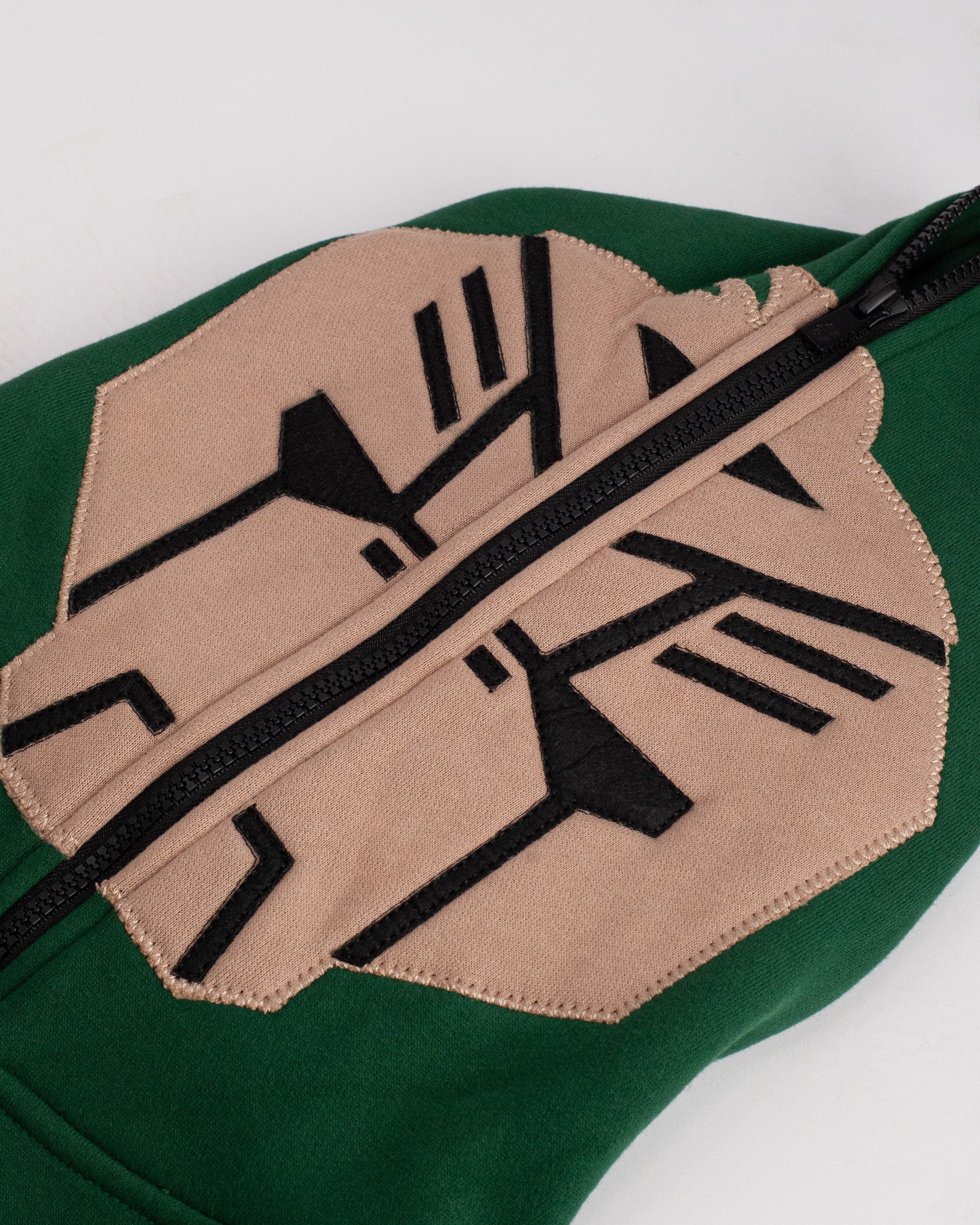 KINDERMASKEN-HOODIE | Grün