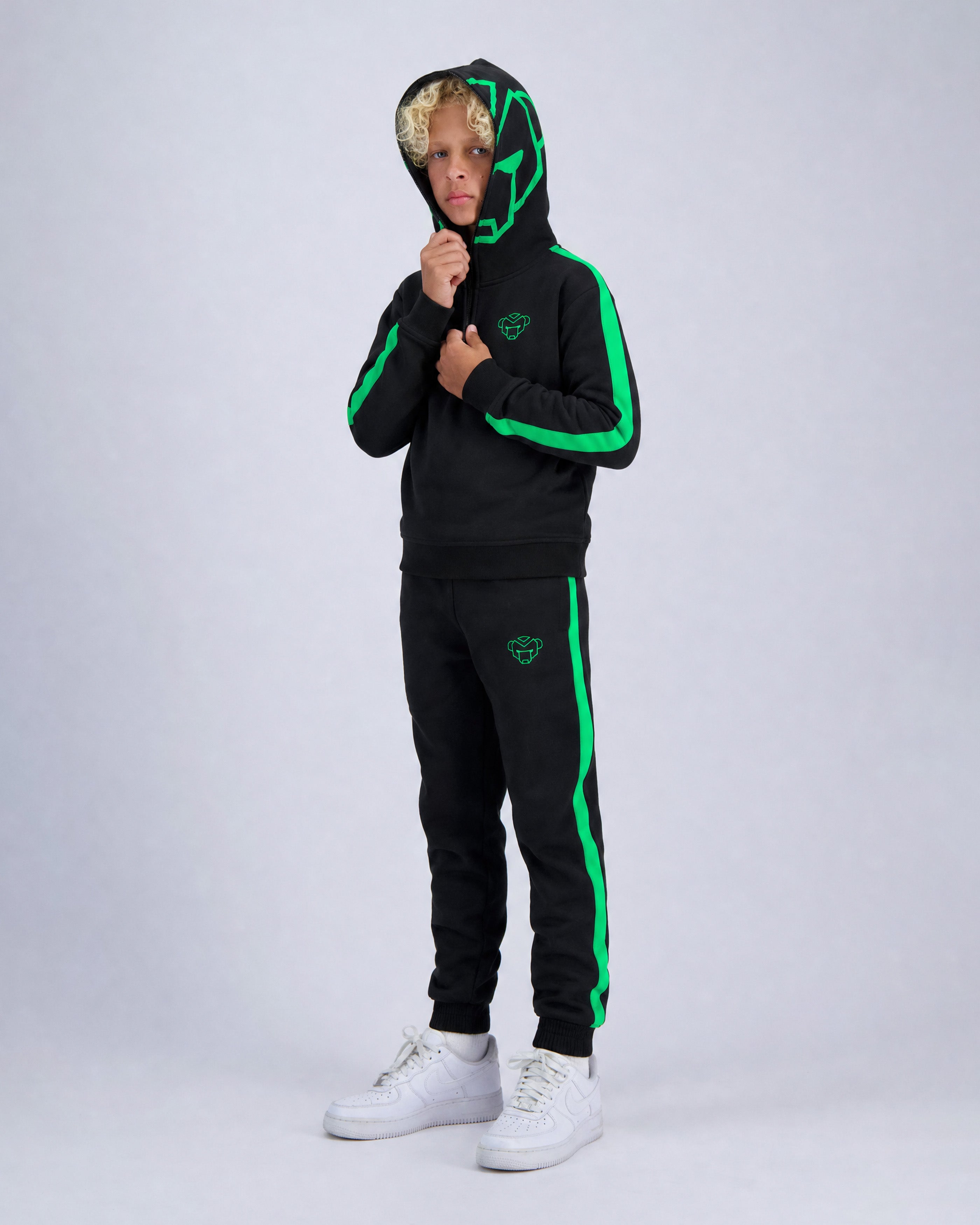 KIDS MASK TRACKSUIT | Black