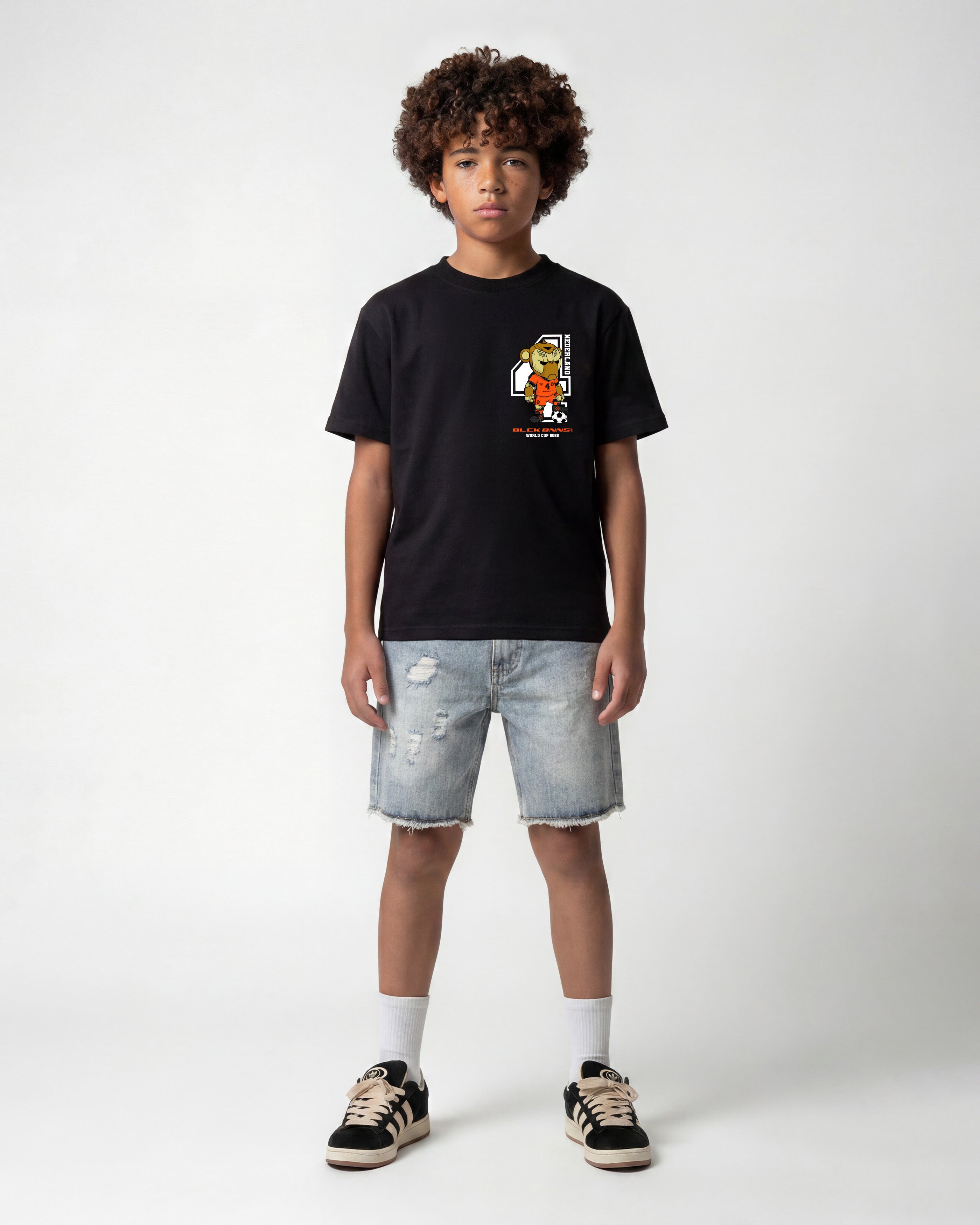KIDS NEDERLAND WM-T-SHIRT | Schwarz