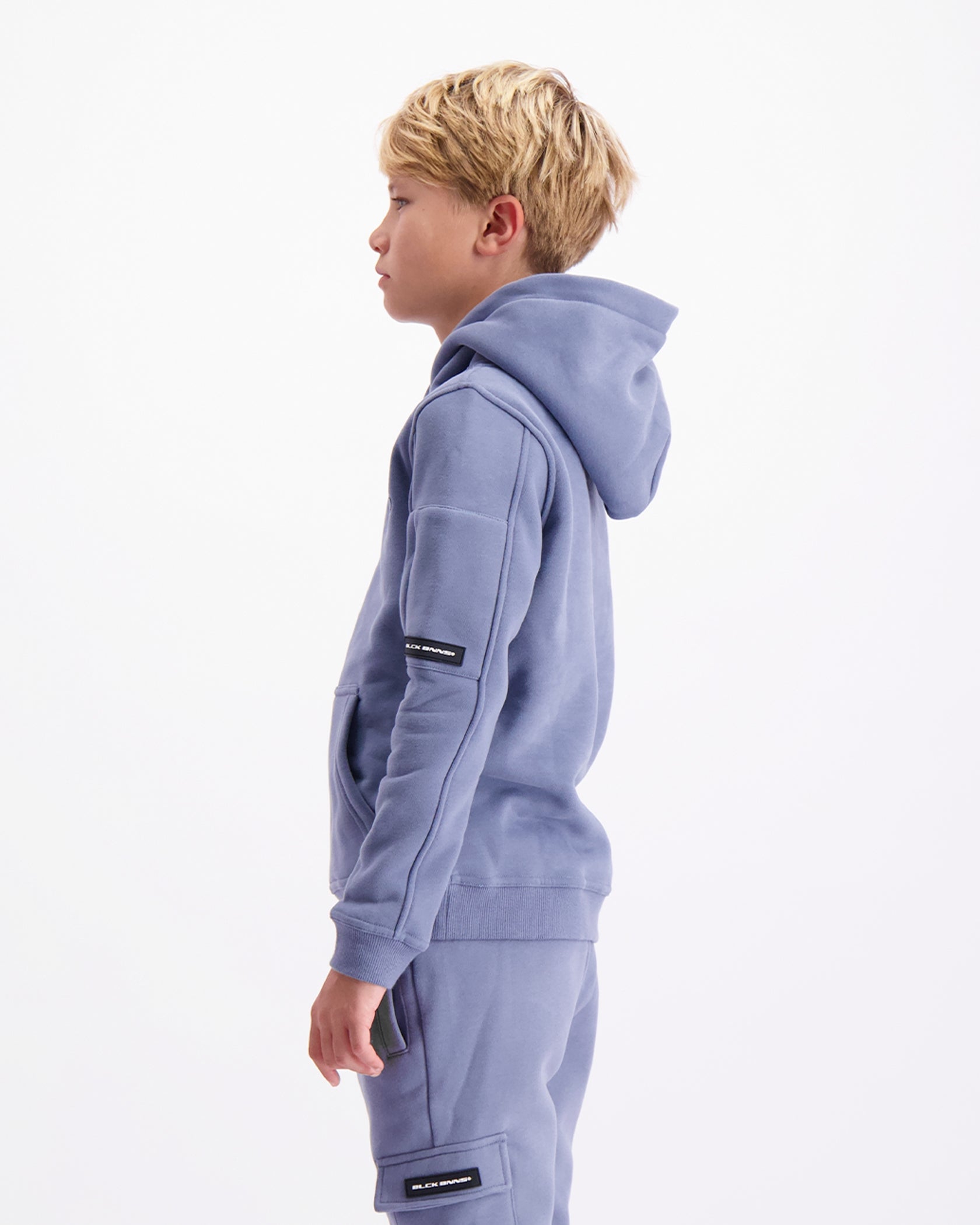 KIDS PLATE HOODIE | Blue