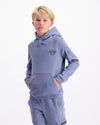 KIDS PLATE HOODIE | Blue