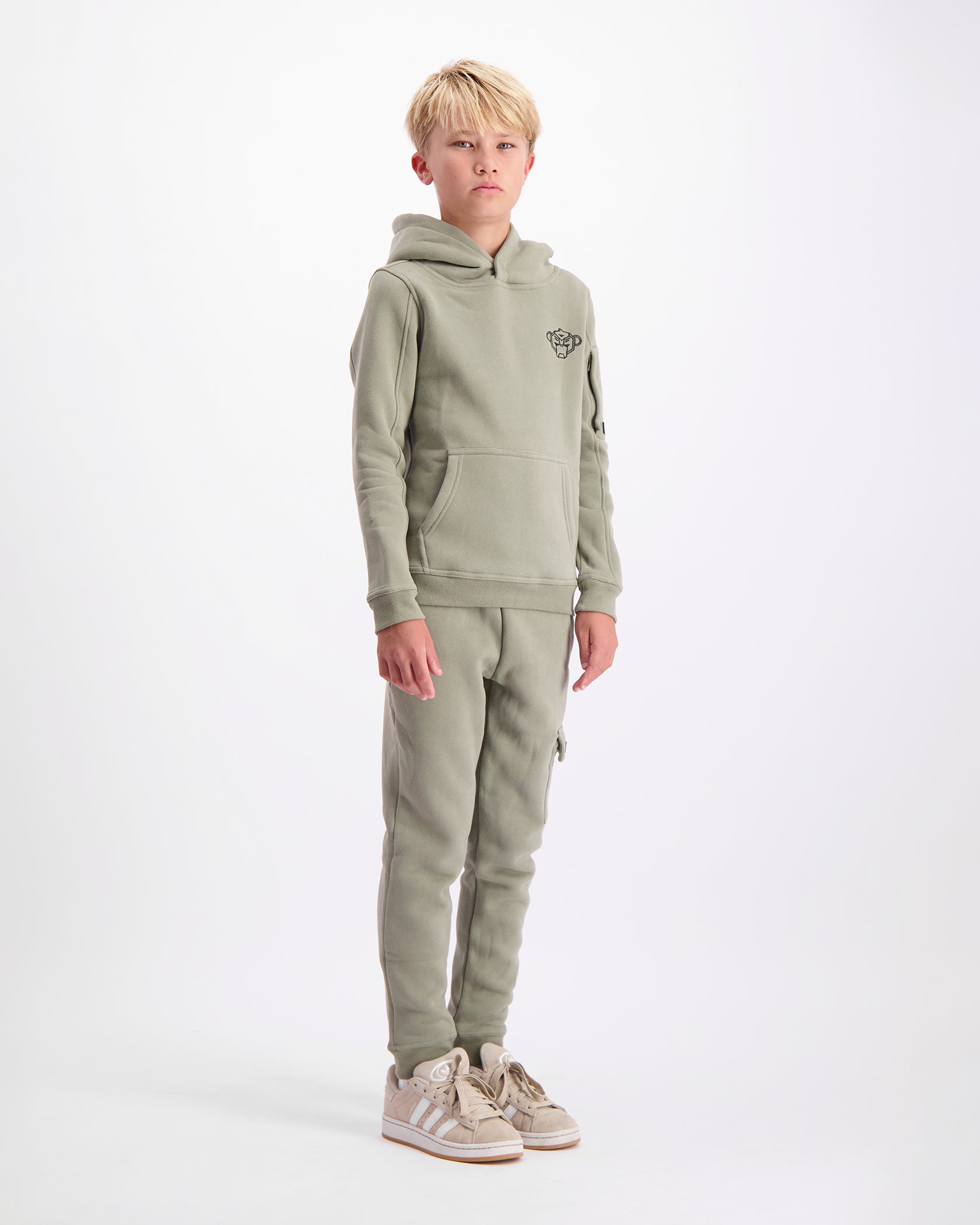 KIDS PLATE HOODIE SET | Green