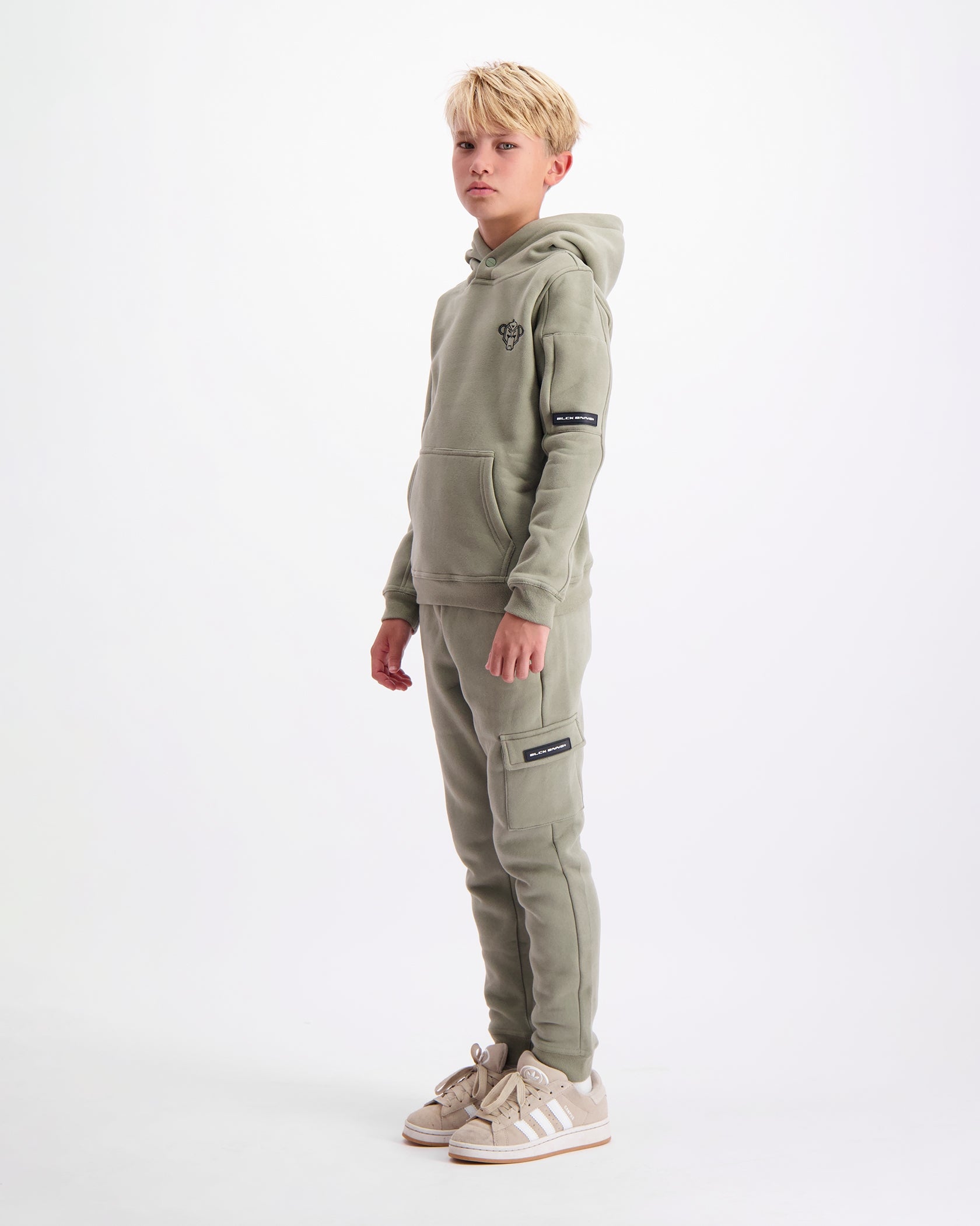 KIDS PLATE SWEATPANTS | Green
