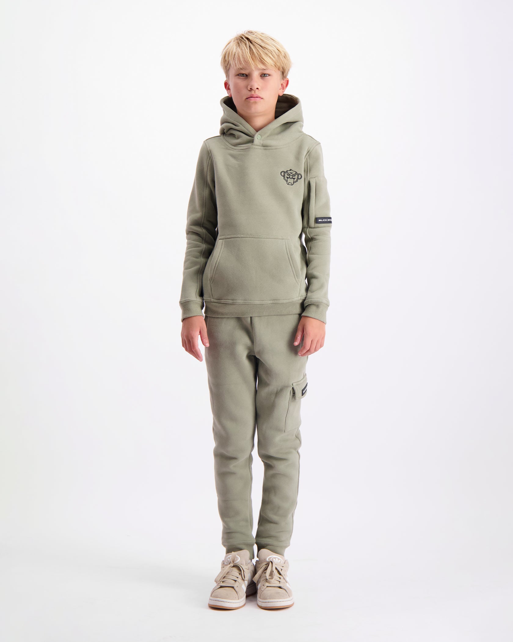 KIDS PLATE HOODIE SET | Green
