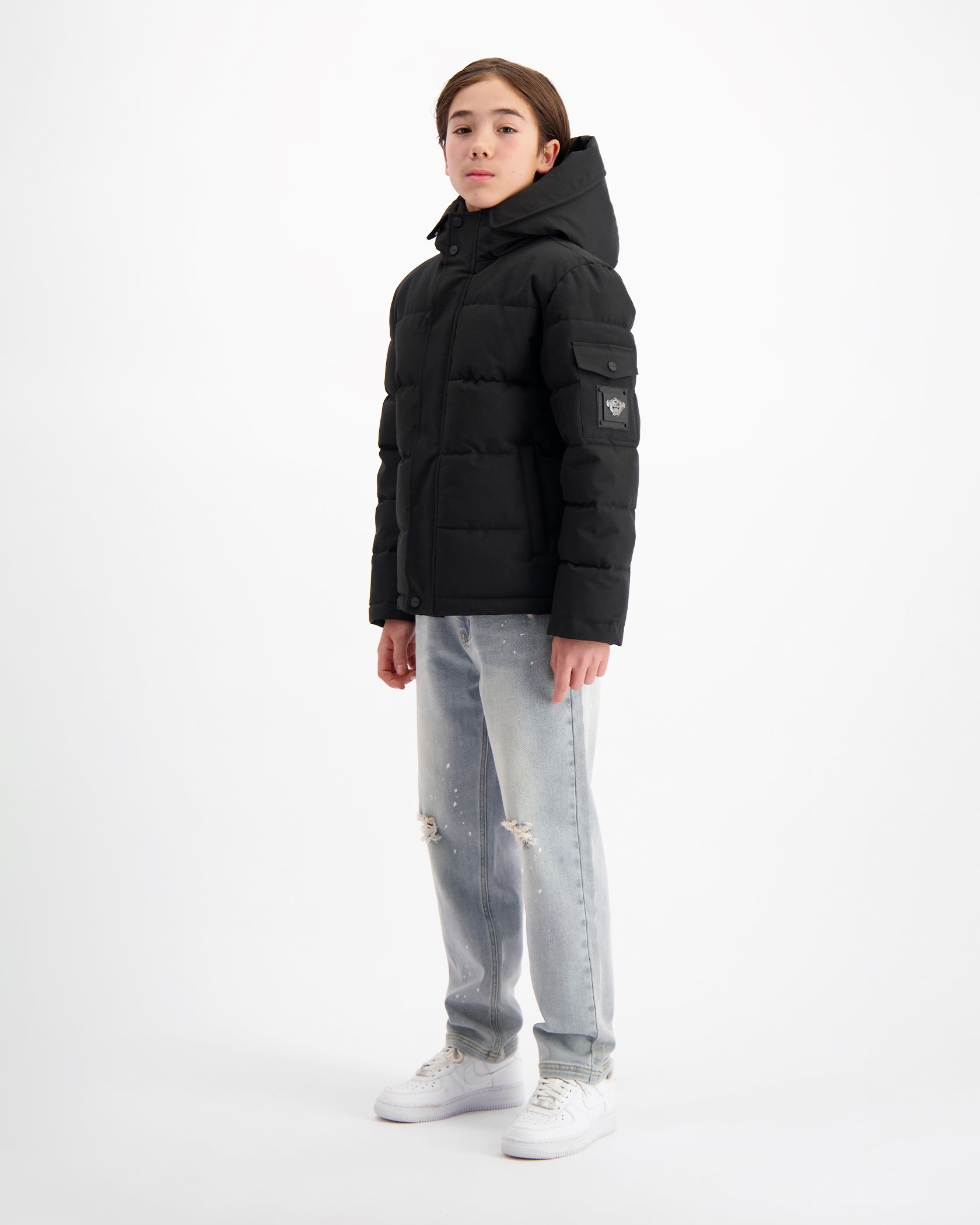 KIDS PLATE JACKET | Black