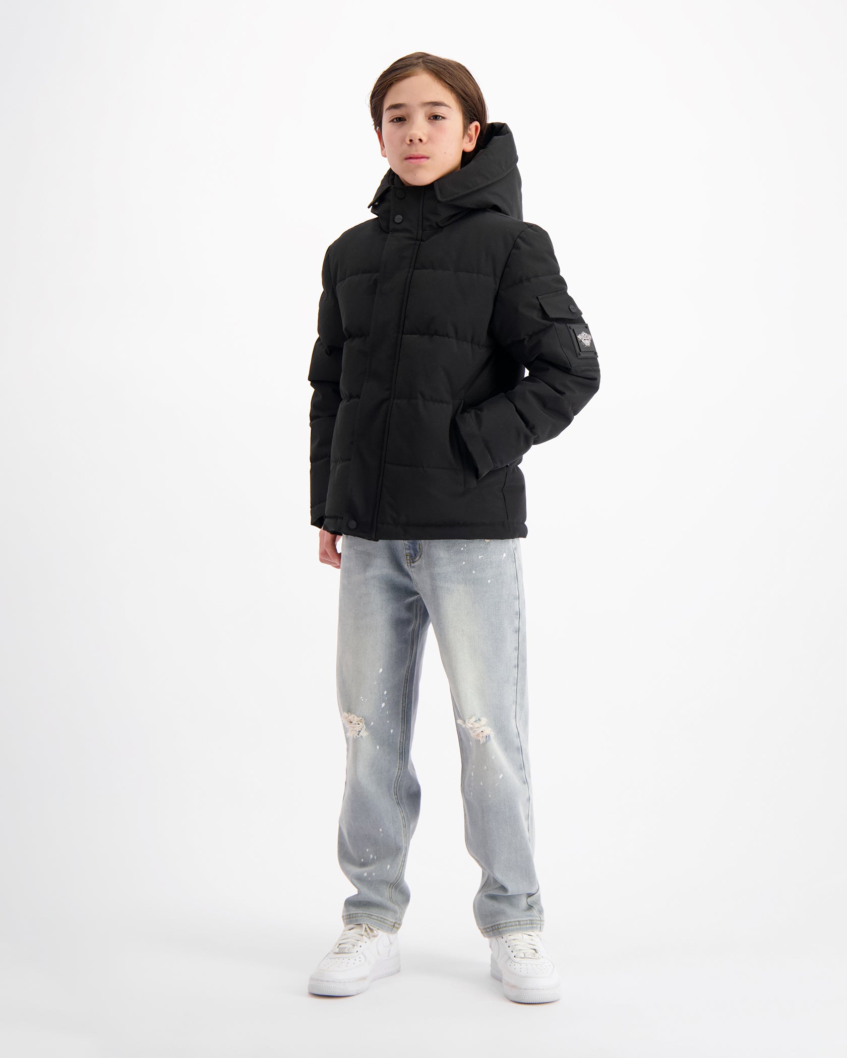 KIDS PLATE JACKET | BLACK