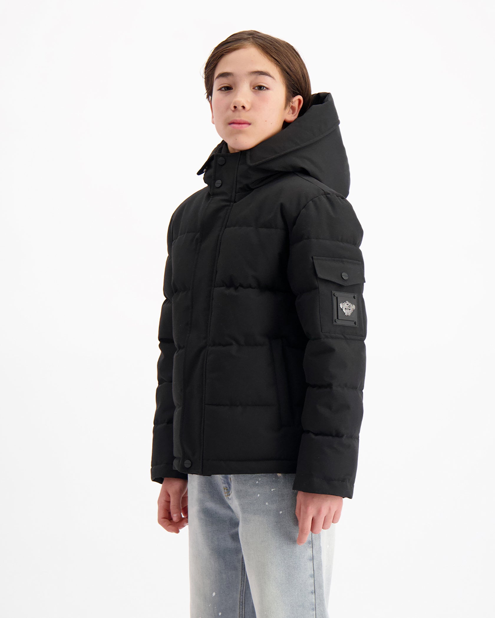 KIDS PLATE JACKET | BLACK
