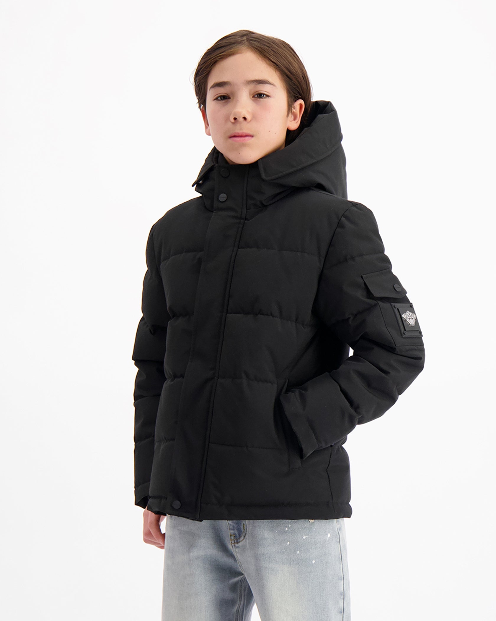 KIDS PLATE JACKET | Black