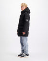 KIDS PLATE PARKA JACKET | Black