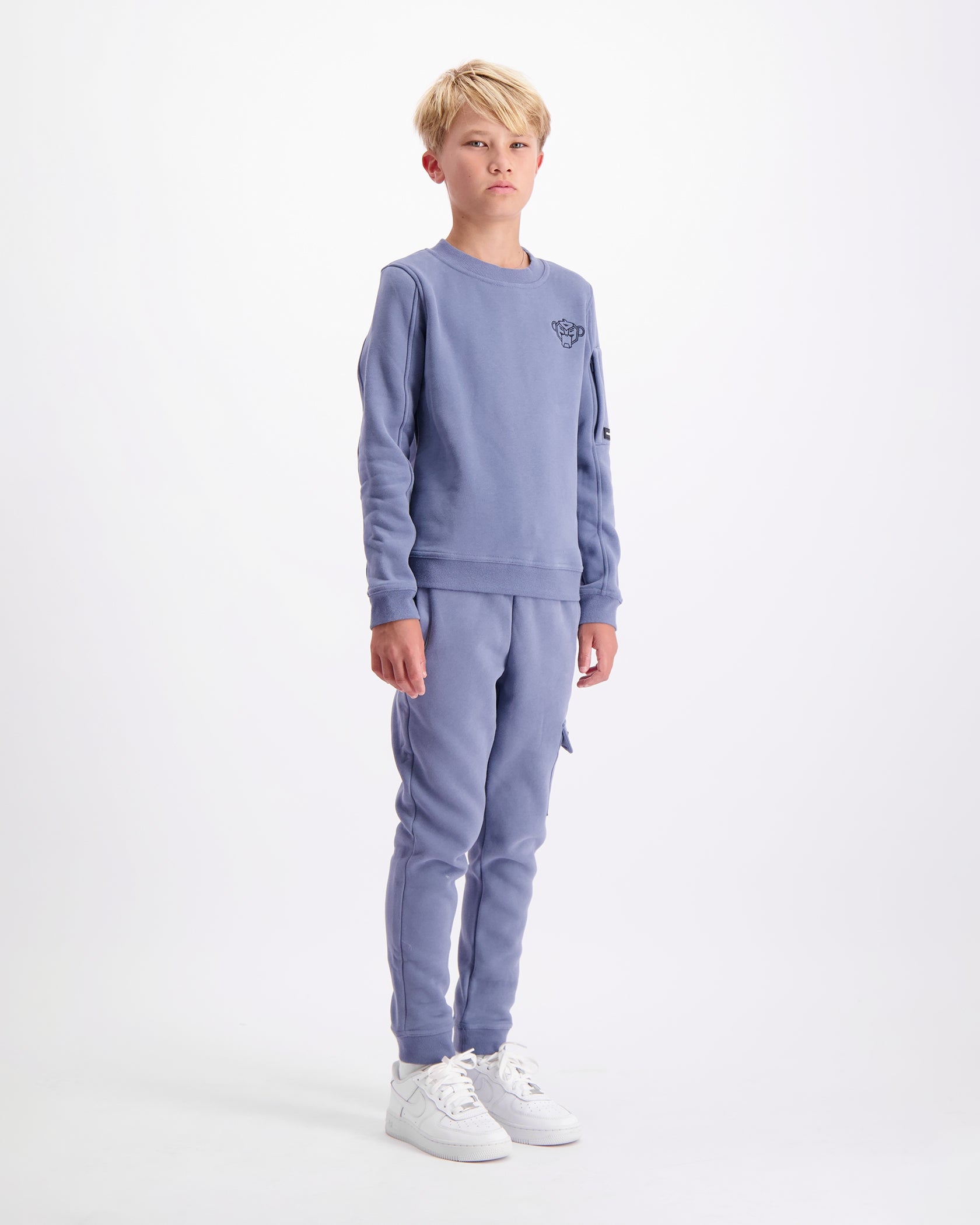 KIDS PLATE SWEATPANTS | Blue