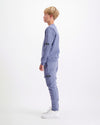 KIDS PLATE SWEATER SET | Blue