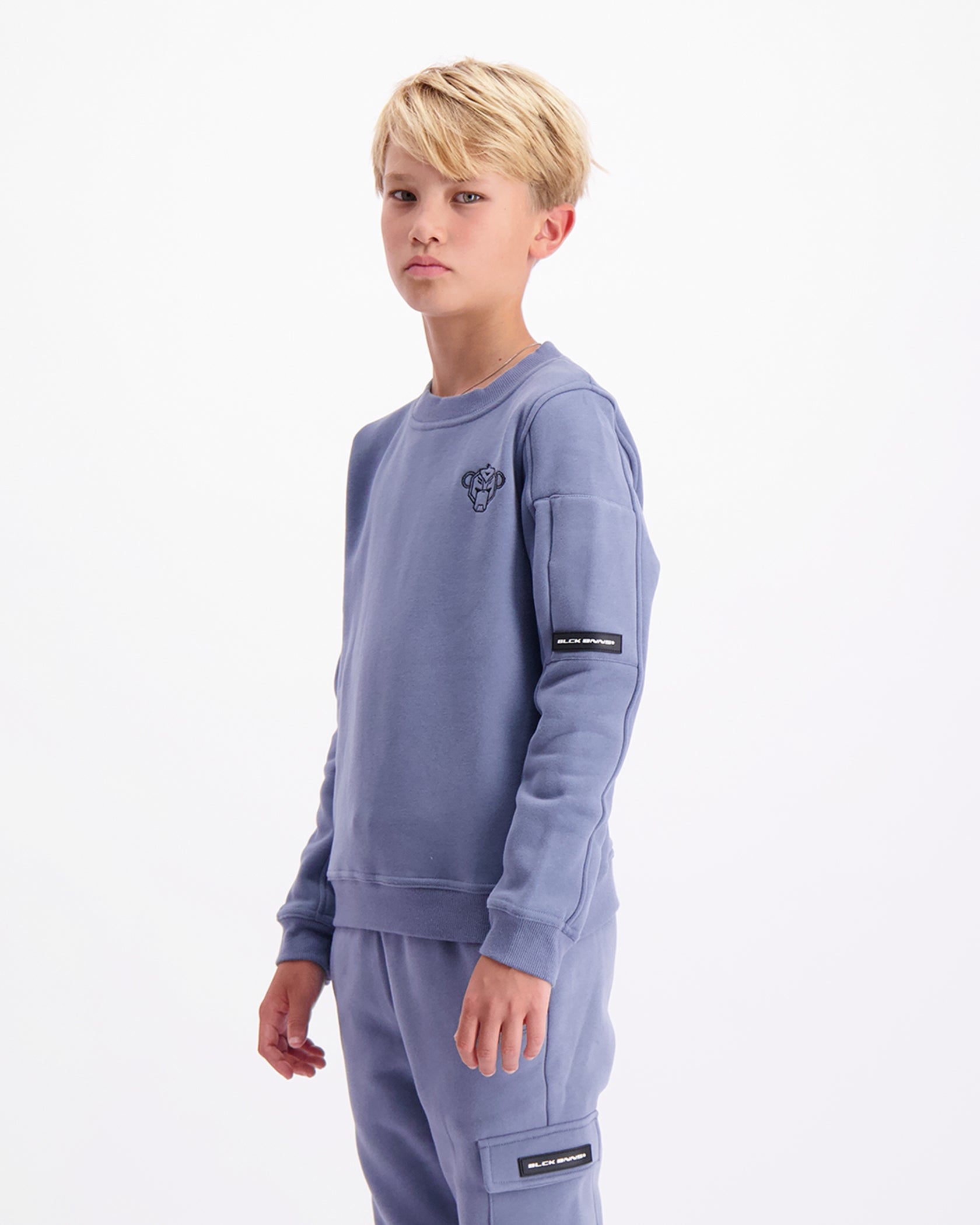 KIDS PLATE SWEATER | Blue