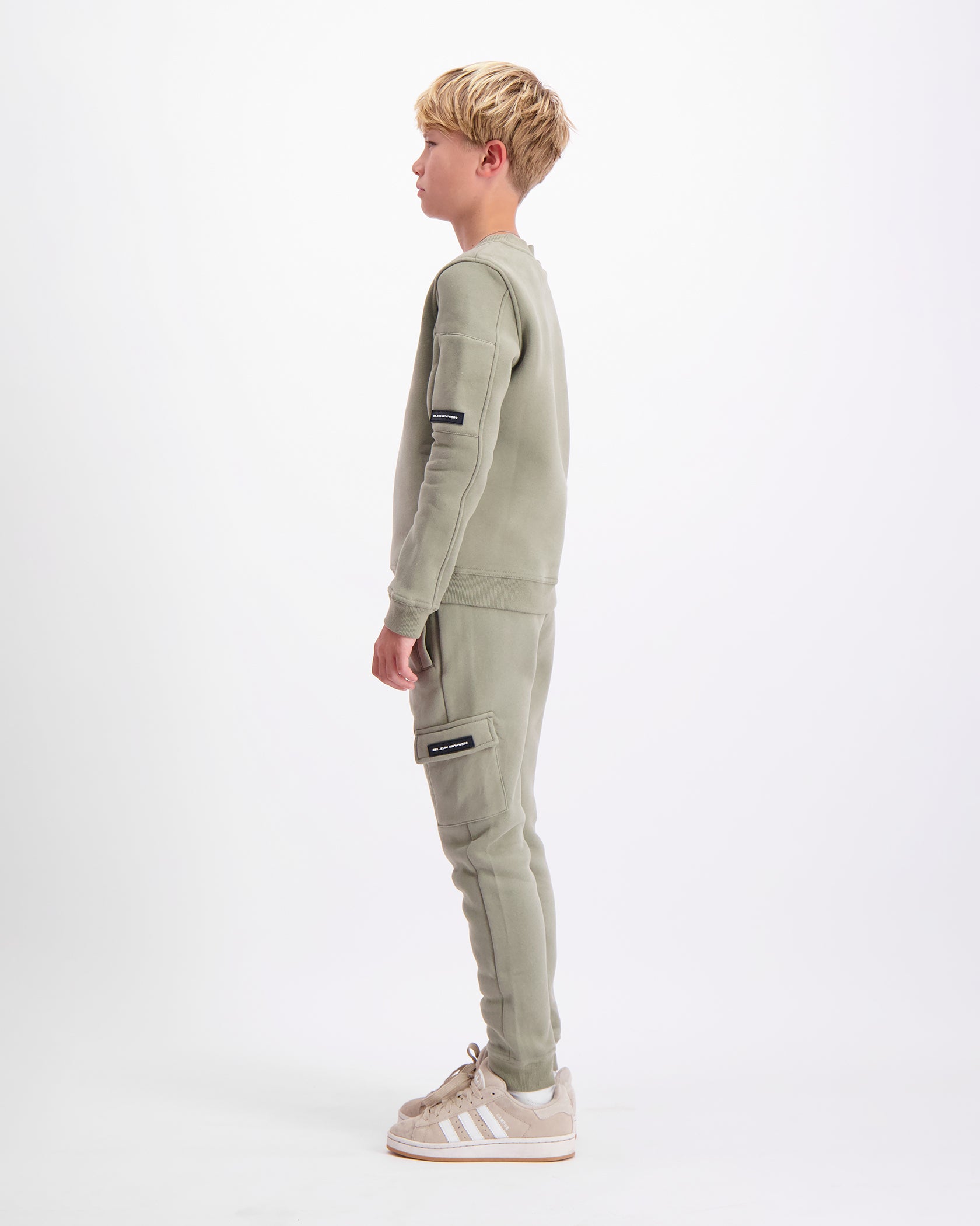 KIDS PLATE SWEATER SET | Green