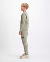 KIDS PLATE SWEATER SET | Green