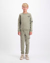KIDS PLATE SWEATER SET | Green