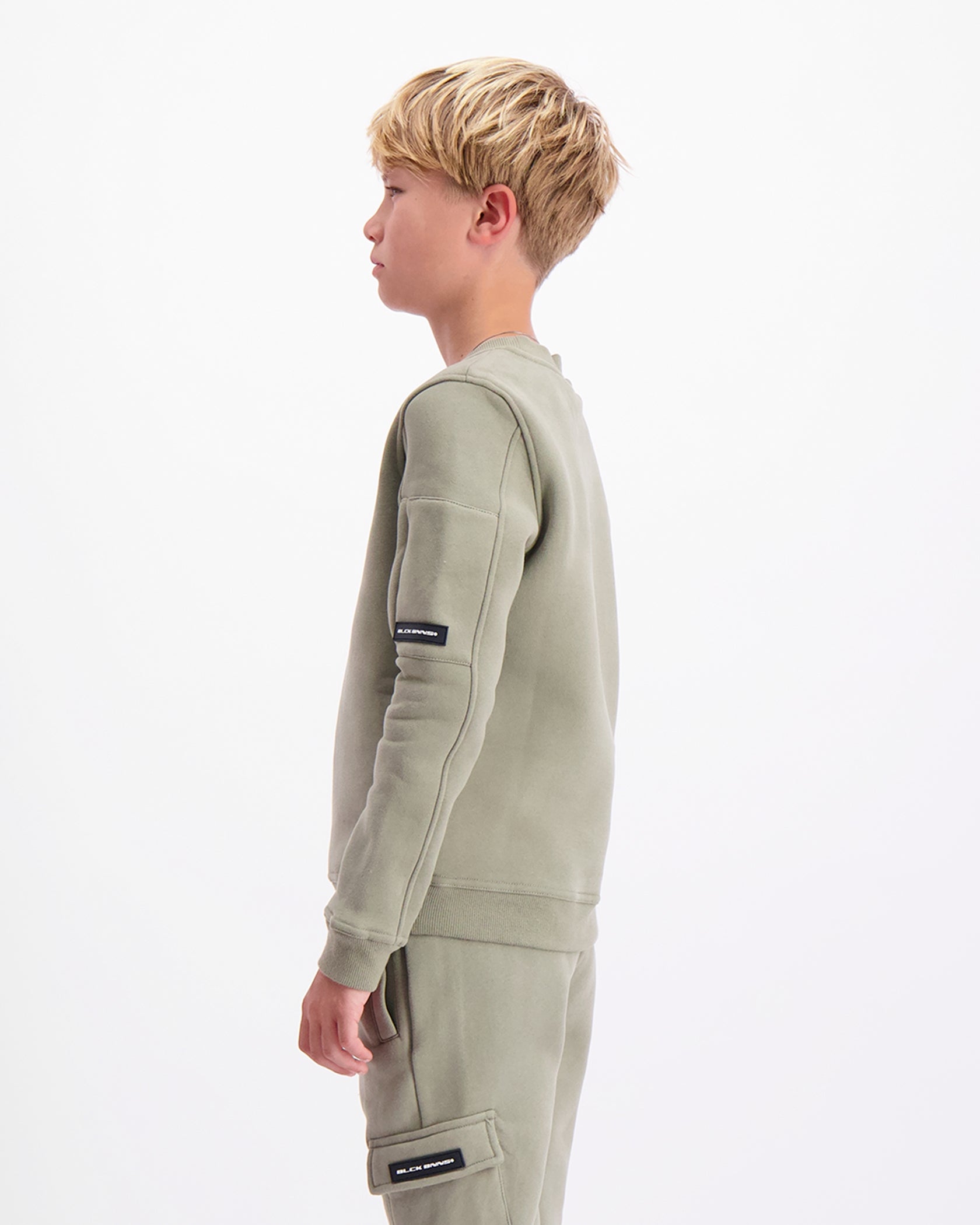 KIDS PLATE SWEATER | Green