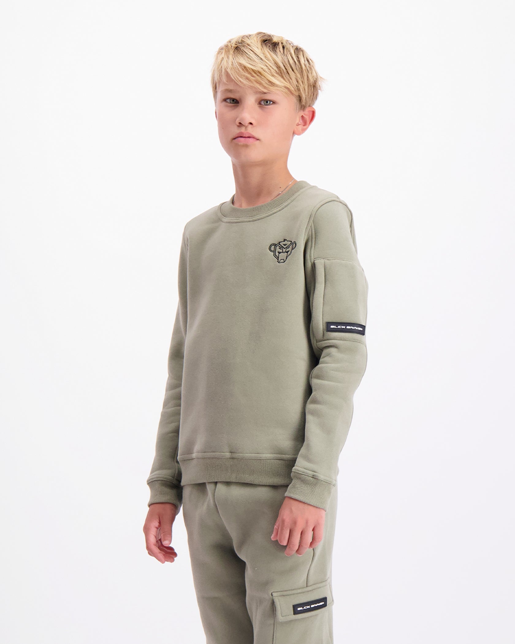 KIDS PLATE SWEATER | Green