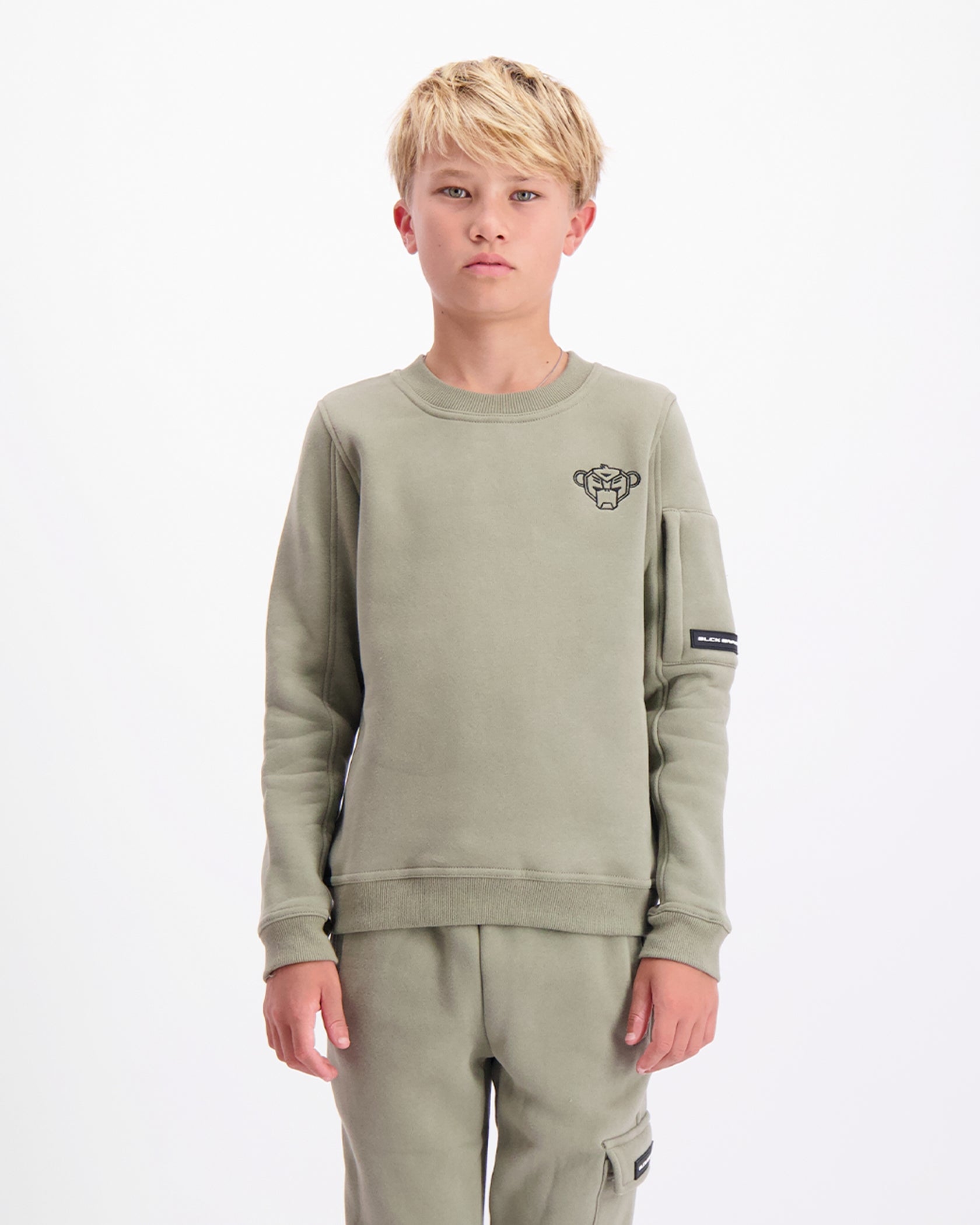 KIDS PLATE SWEATER | Green