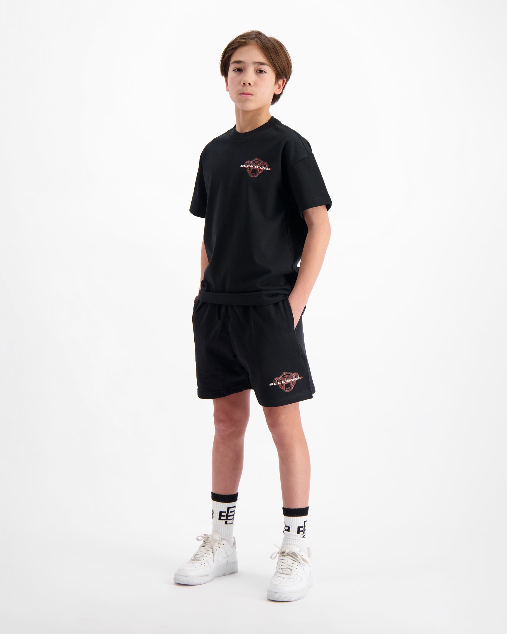 KIDS SKETCH TWINSET | Black