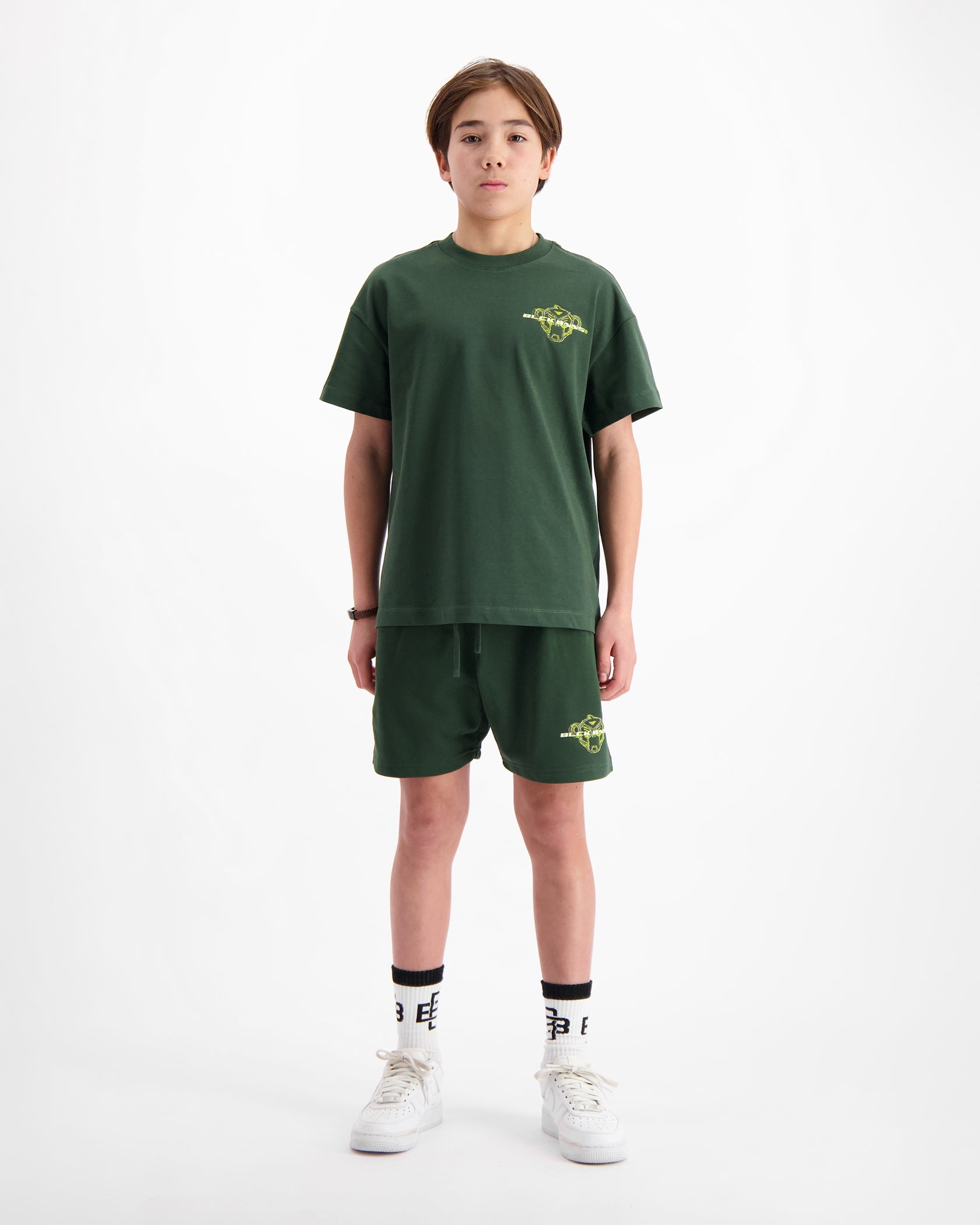 KIDS SKETCH TWINSET | Forrest Green