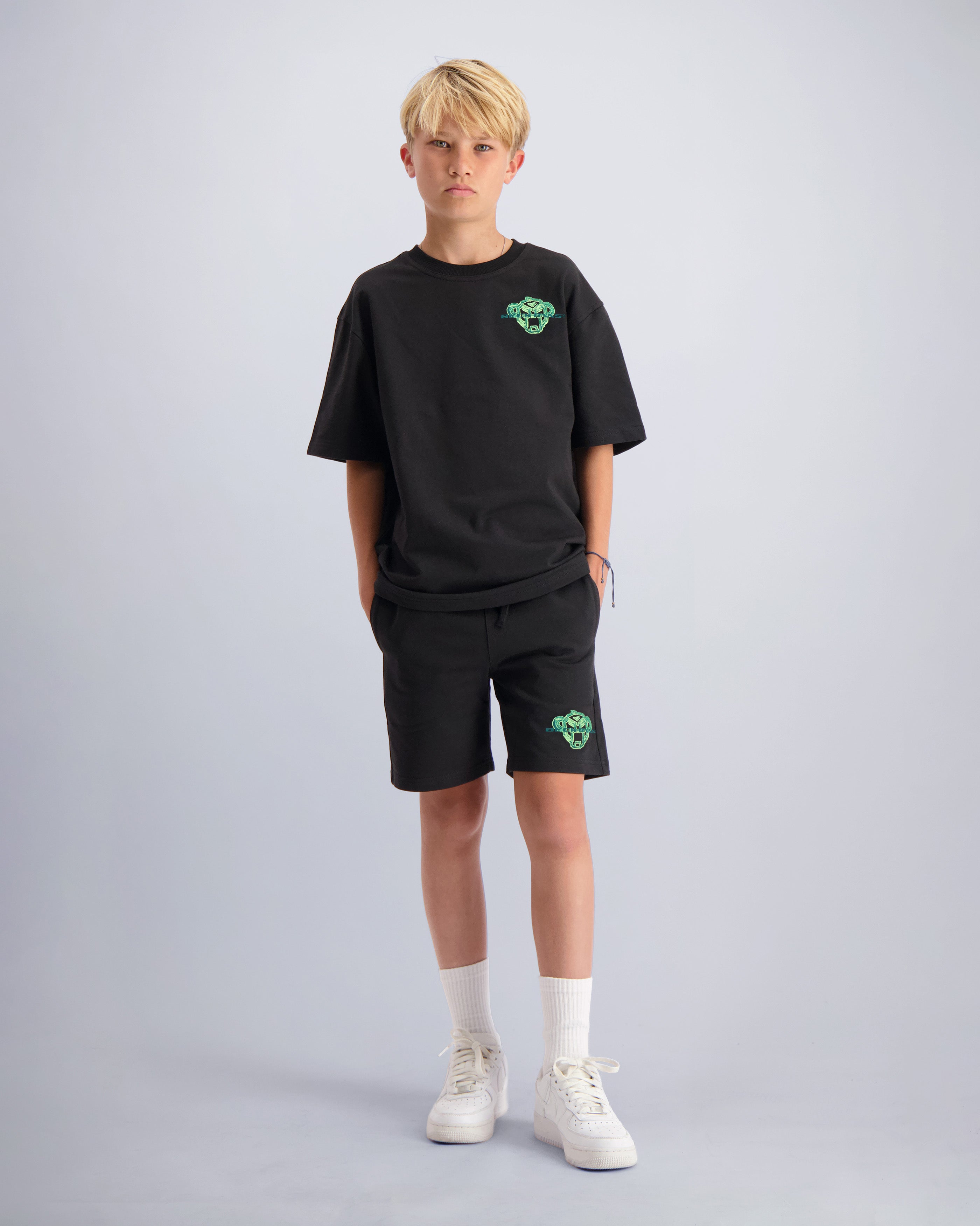 KIDS SKETCH TWINSET | Schwarz