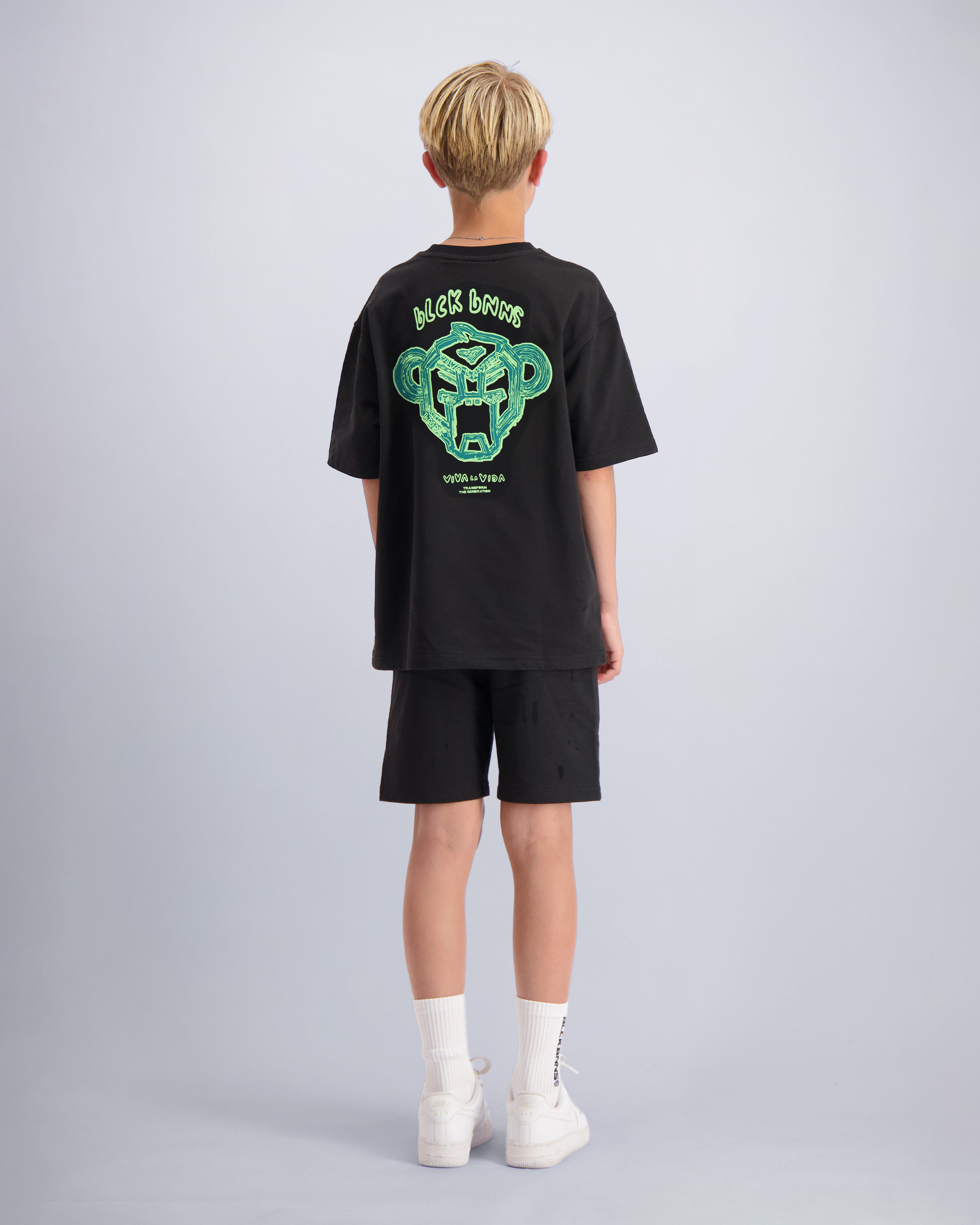 KIDS SKETCH TWINSET | Schwarz