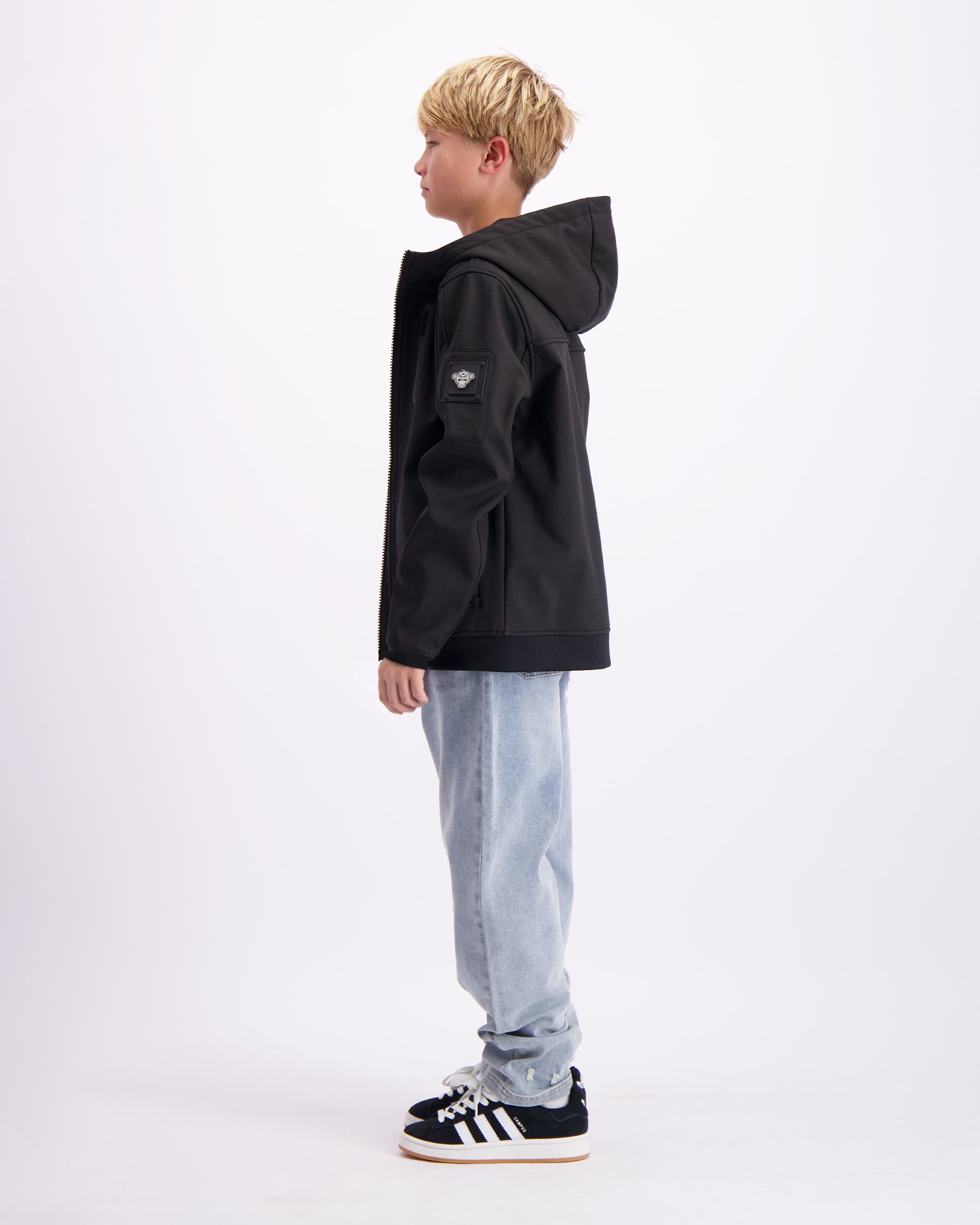 CHAQUETA SOFT SHELL PARA NIÑOS | Negro