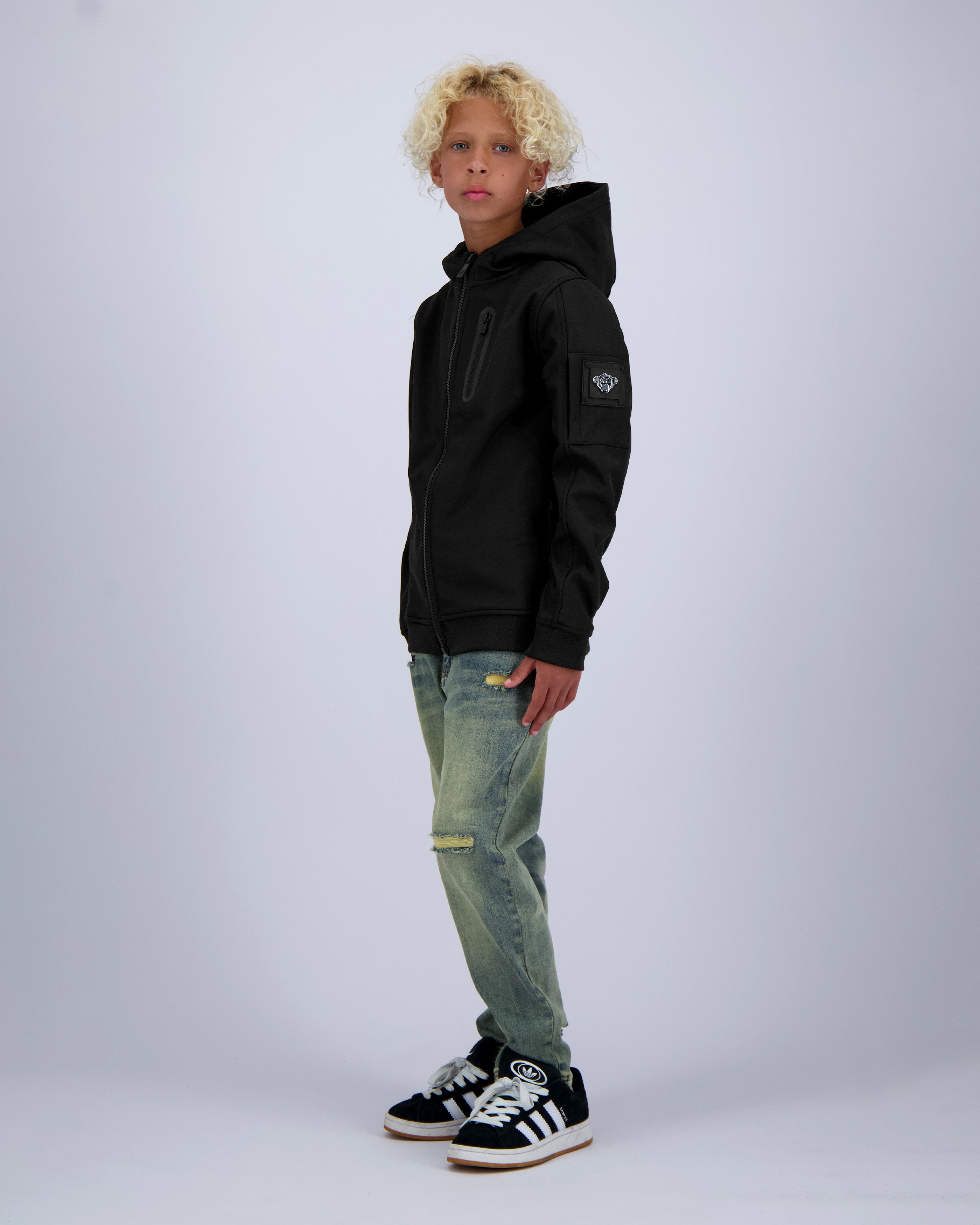 KIDS SOFT SHELL JACKET | Black