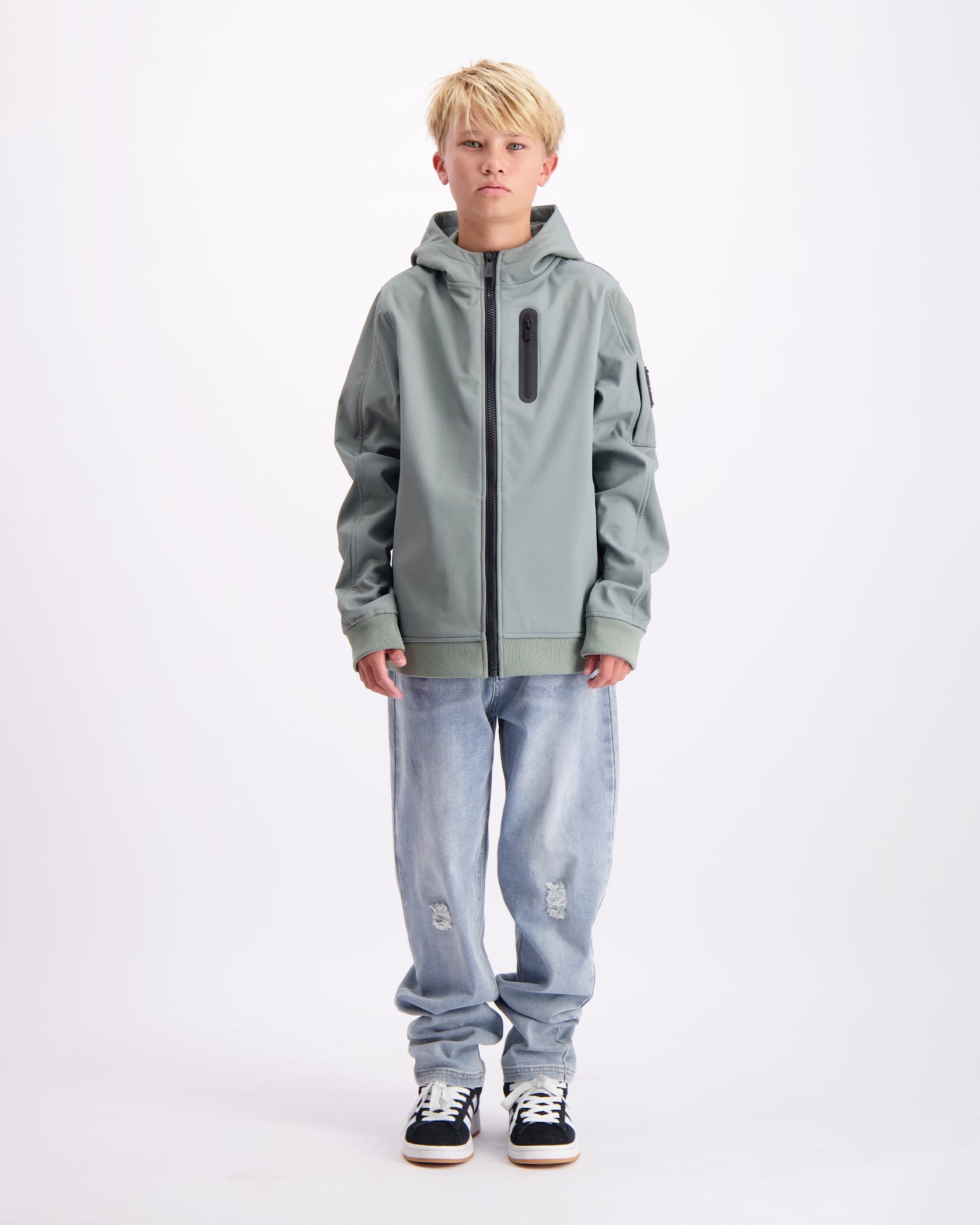 KINDER-SOFT-SHELL-JACKE | Grün